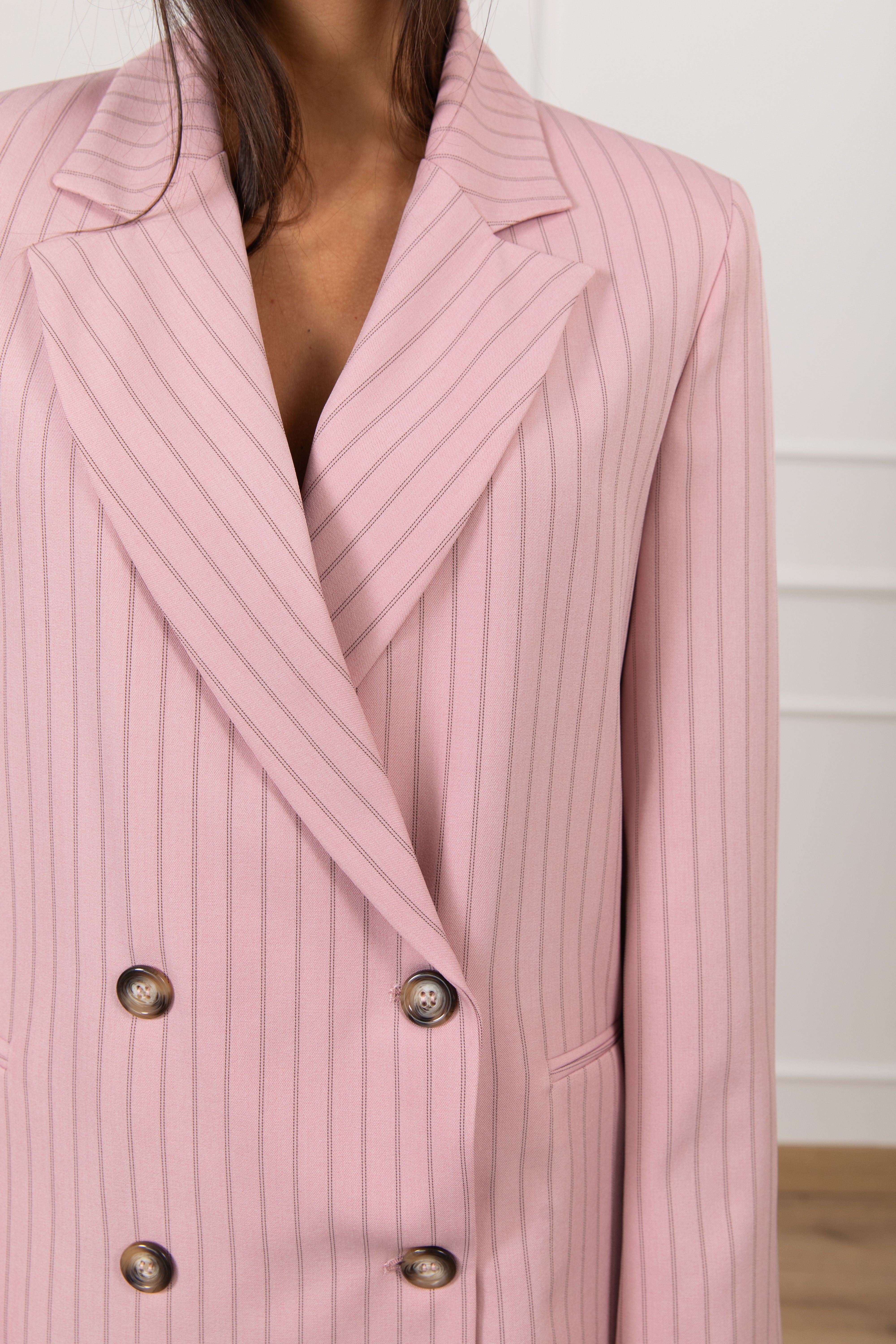 Giacca gessata 4 bottoni ViCOLO