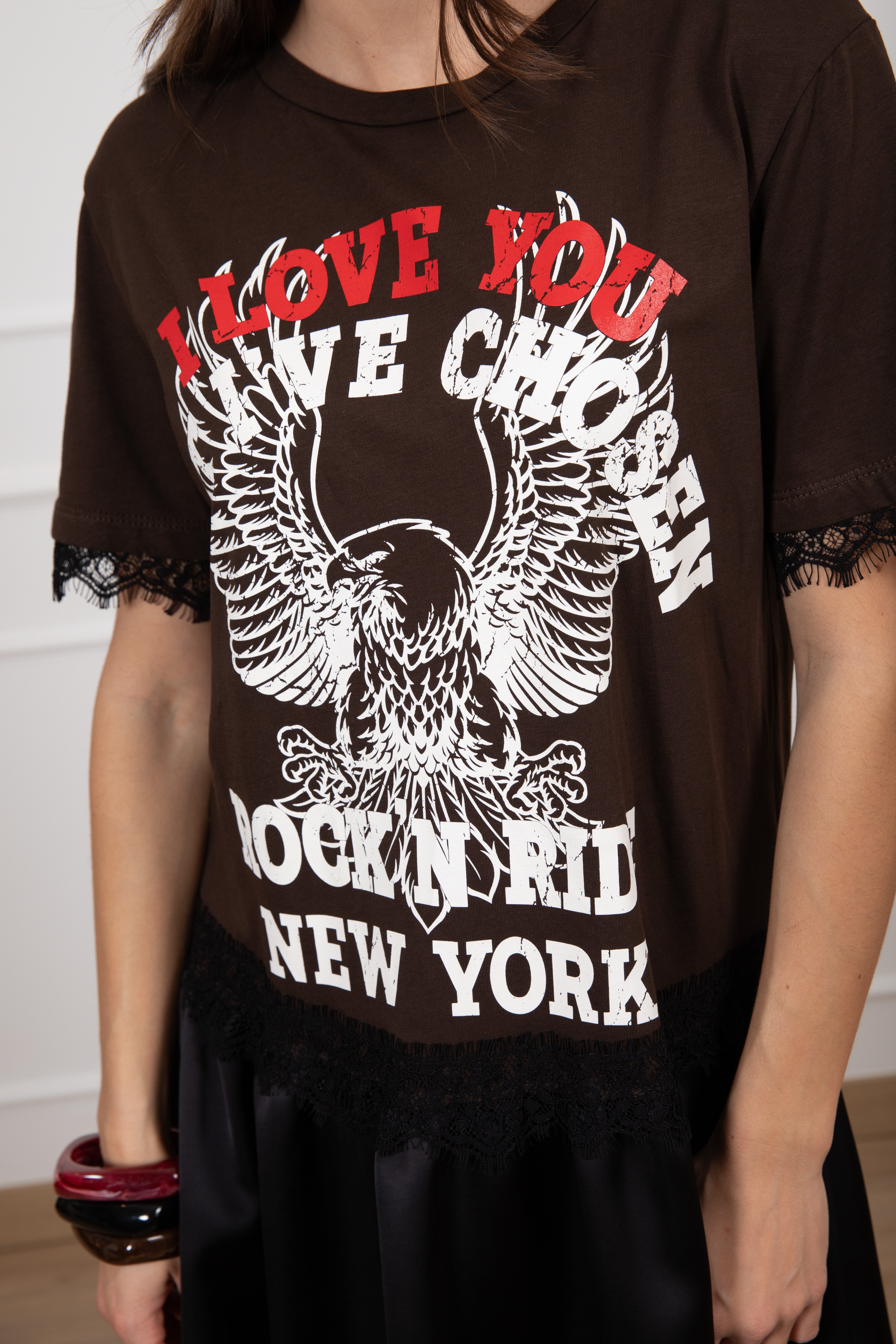 Abito t-shirt combinato Tensione IN
