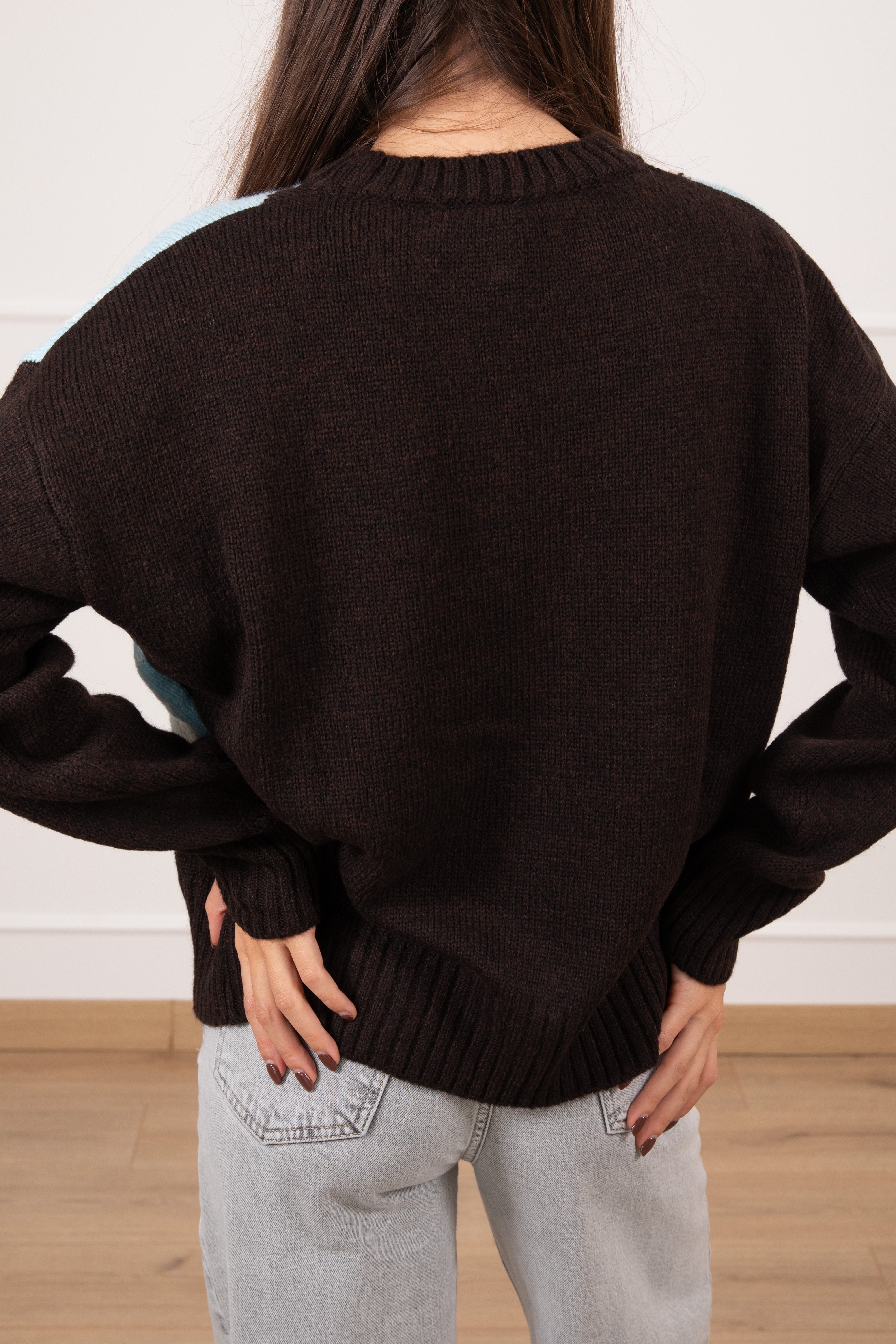 Pull girocollo a rombi Tensione IN