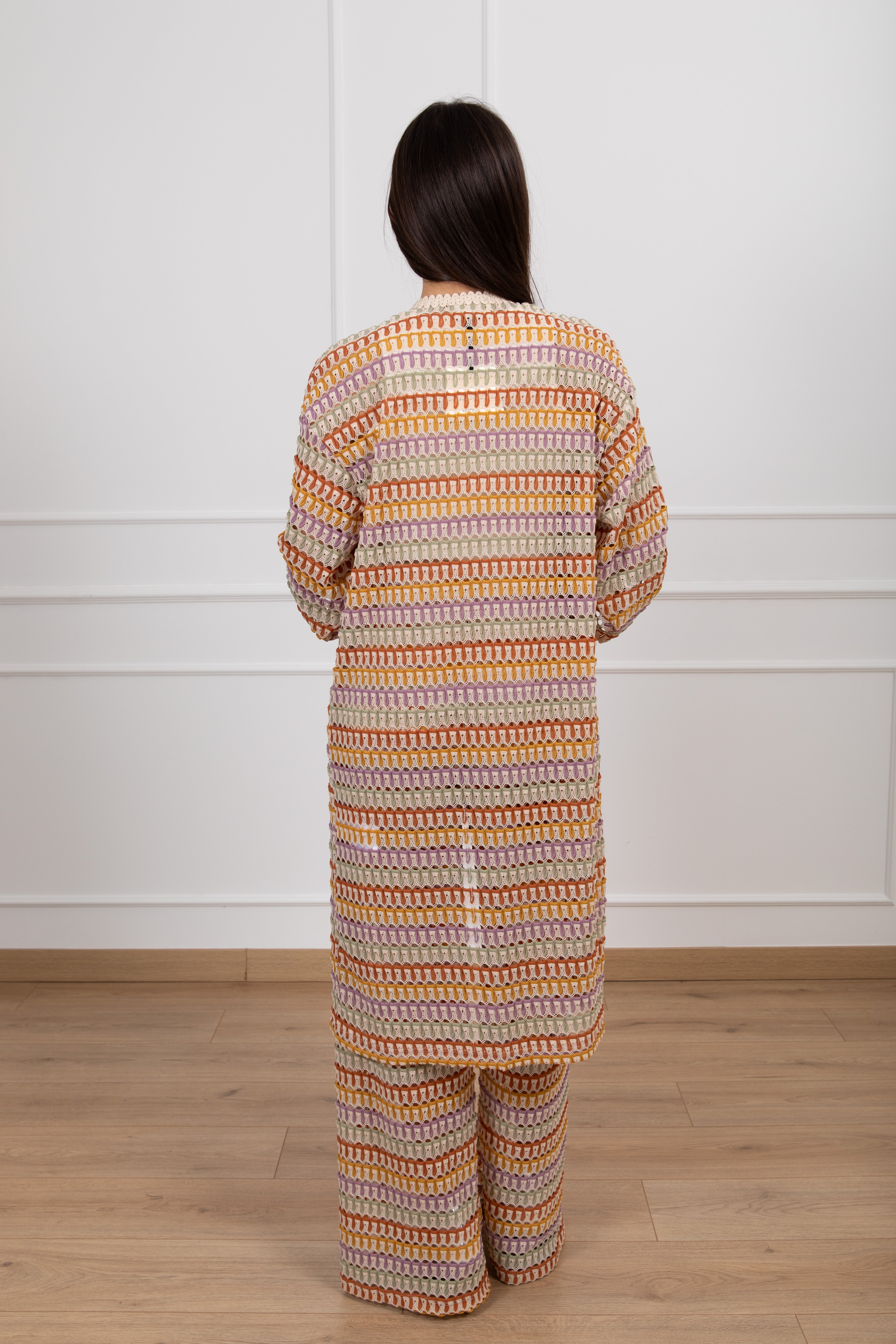 Kimono motivo zig-zag multicolor ViCOLO