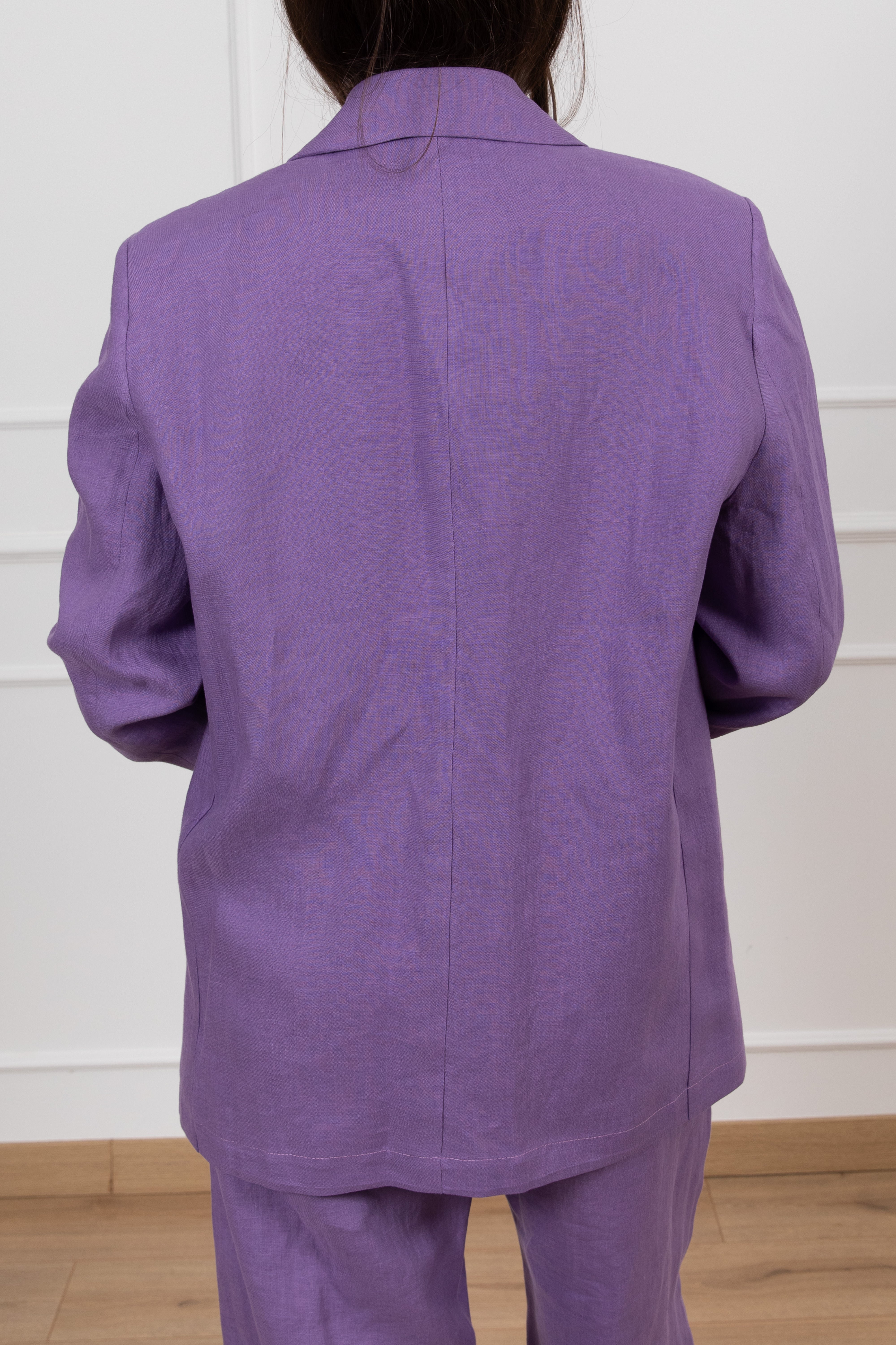 Giacca 100% lino con spilla ViCOLO