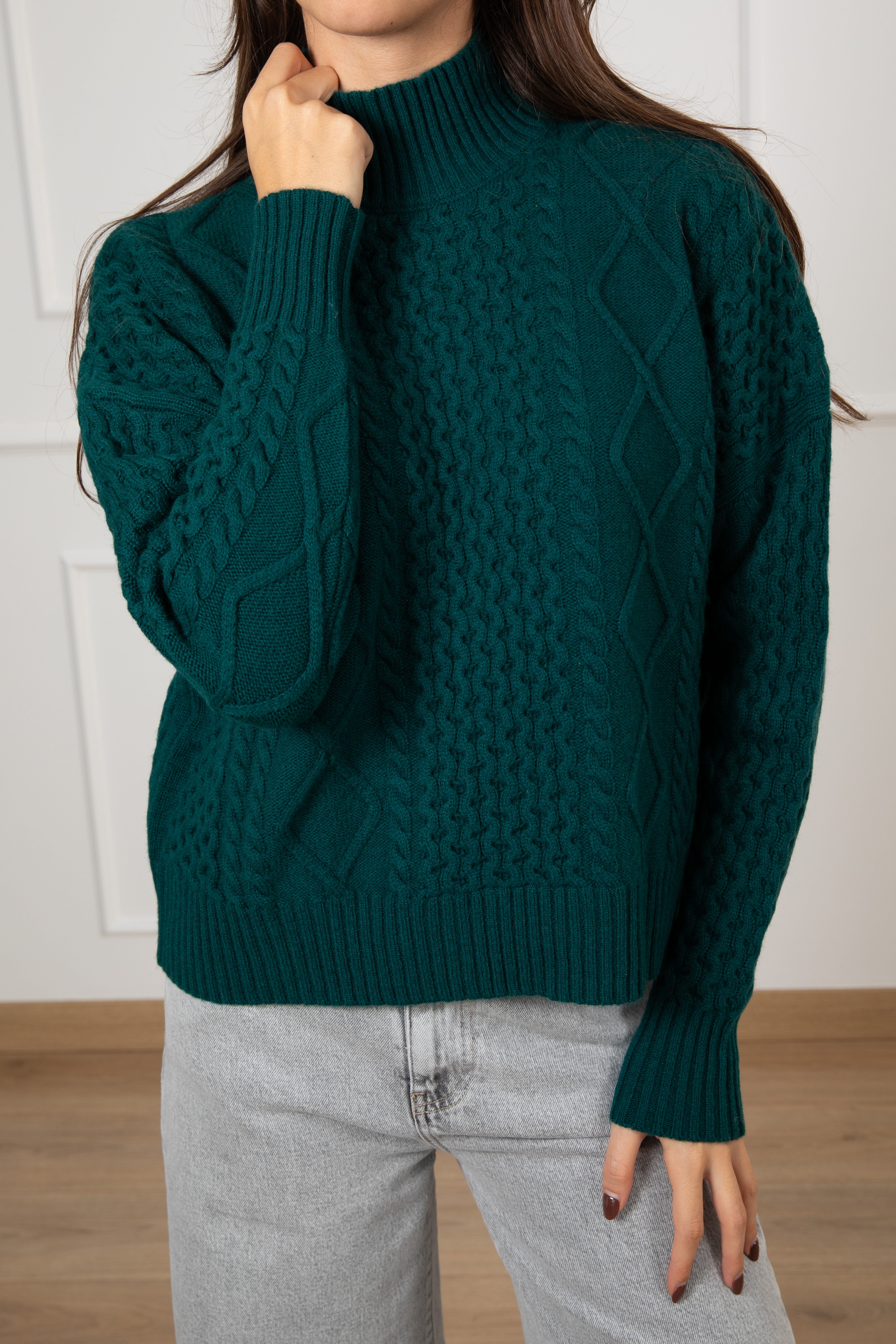 Pull a scatoletta con motivo rombi e onde ViCOLO