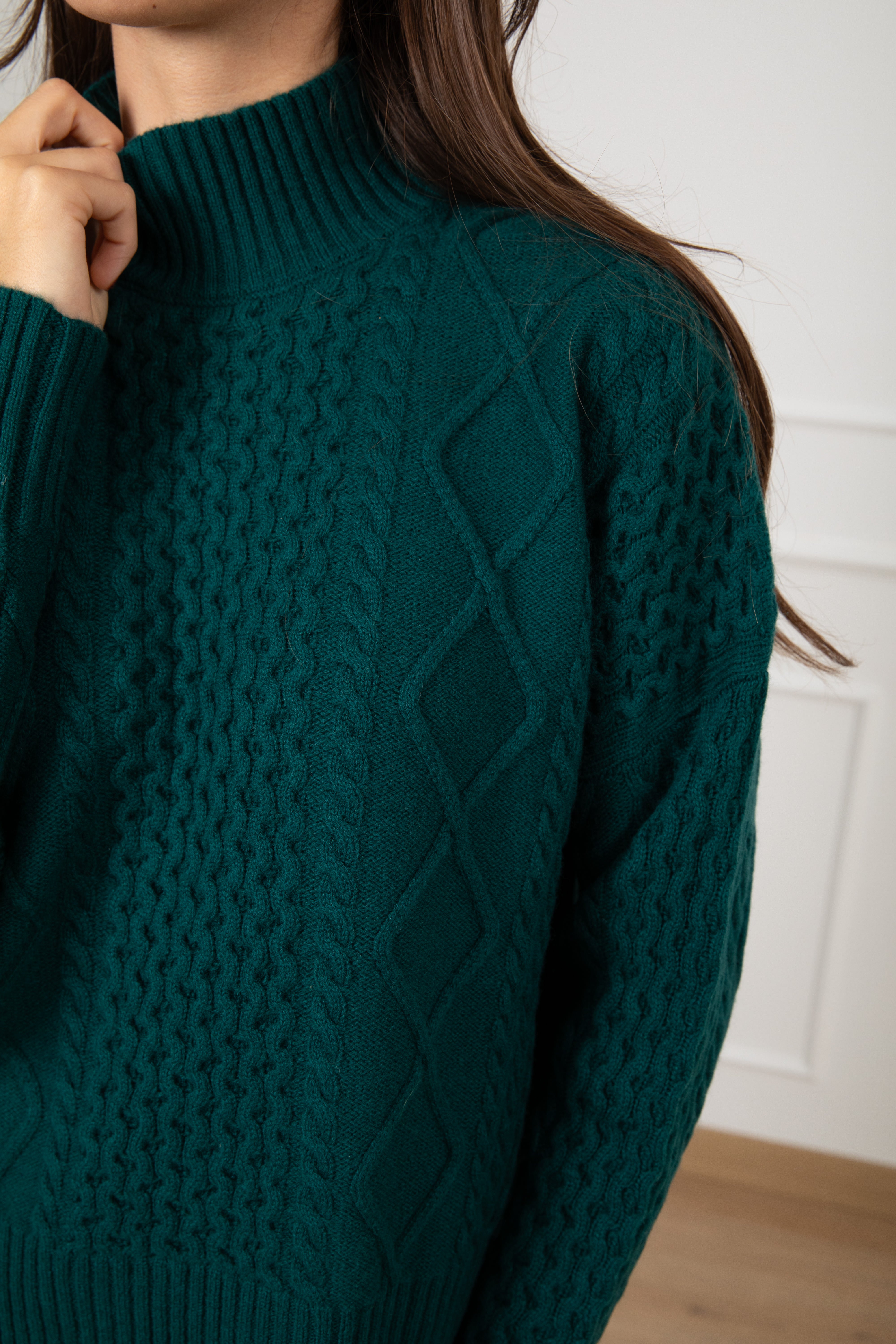 Pull a scatoletta con motivo rombi e onde ViCOLO