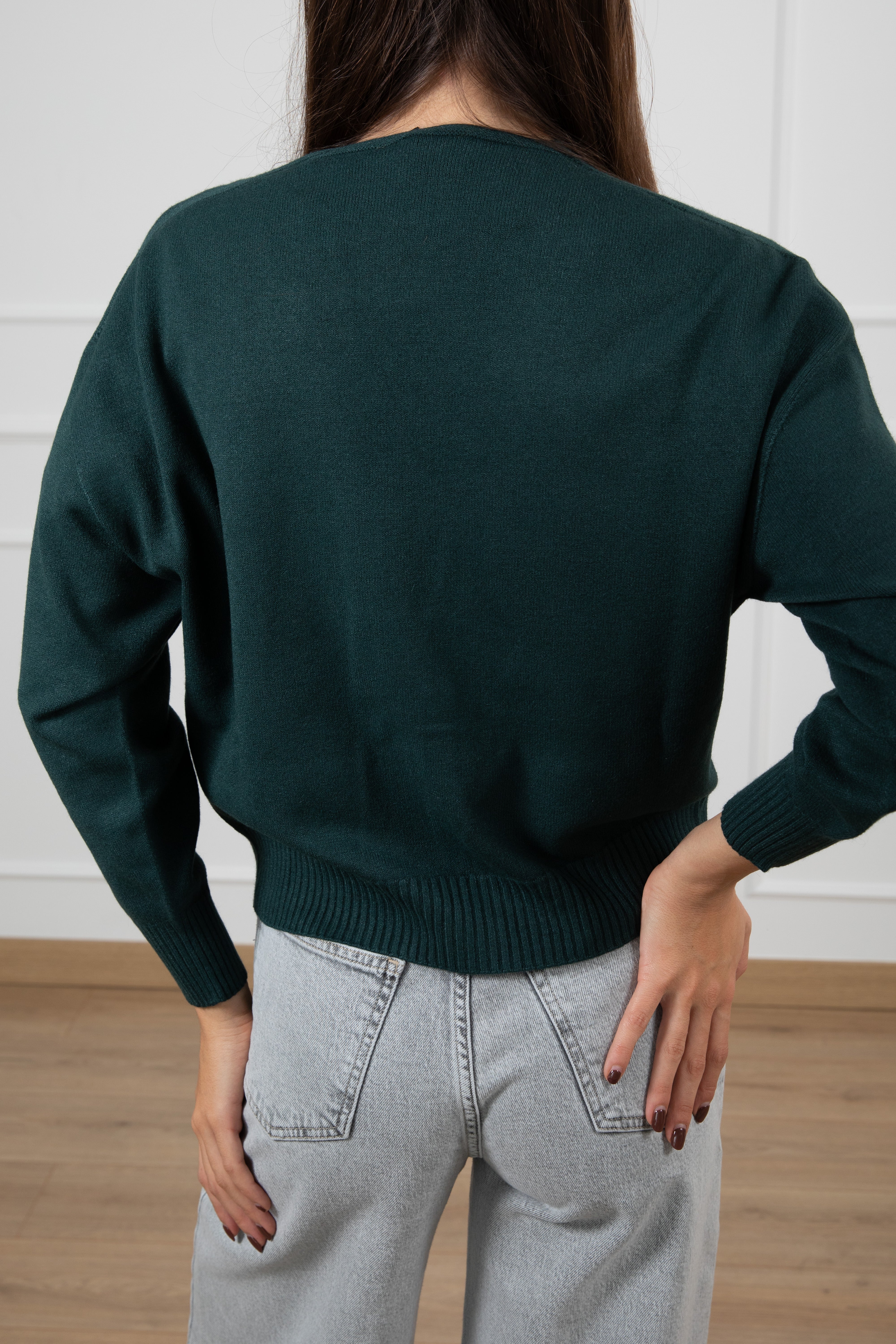 Cardigan in angora con bottoni gioiello ViCOLO