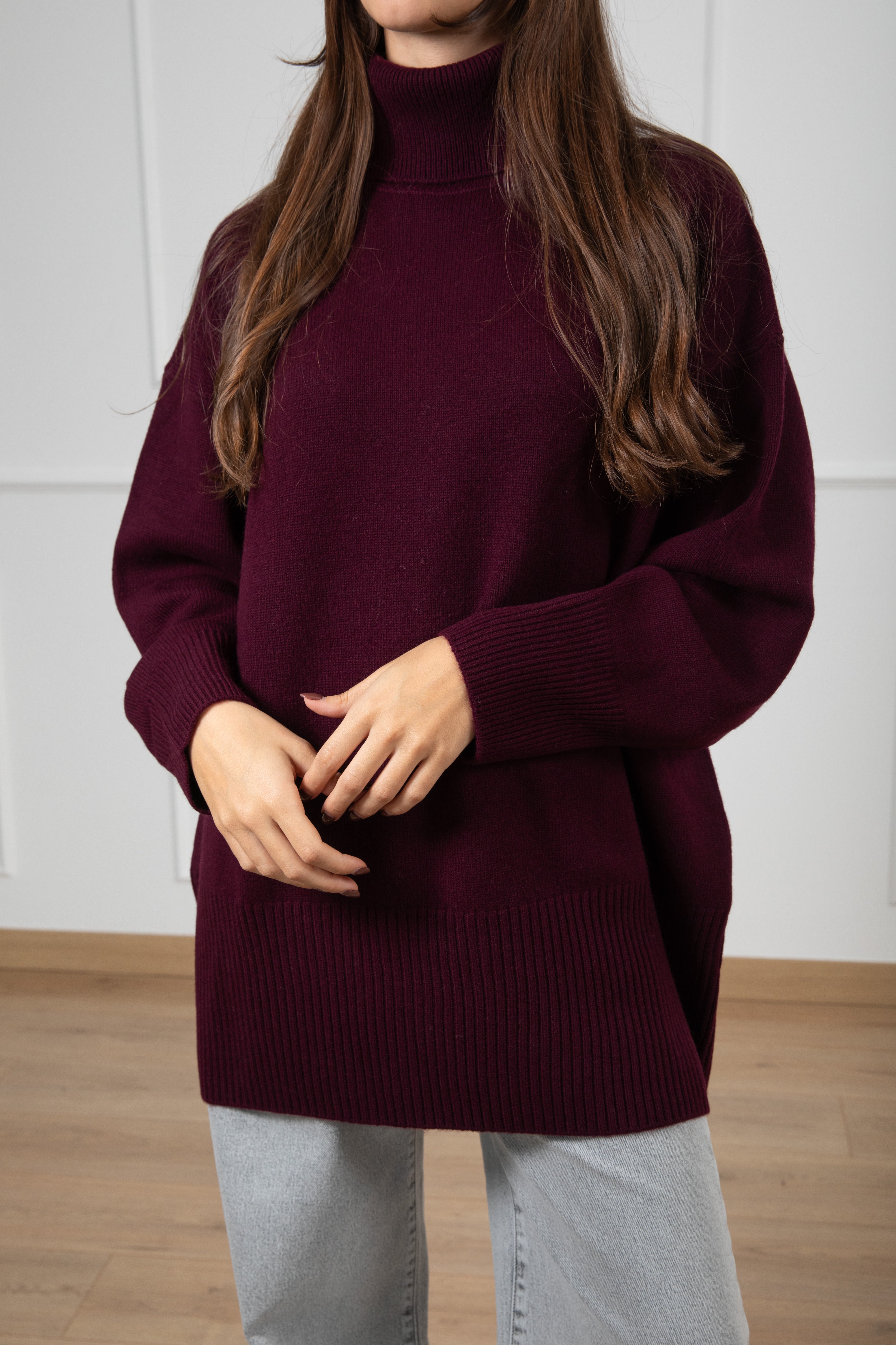 Maxi-pull a collo alto ViCOLO