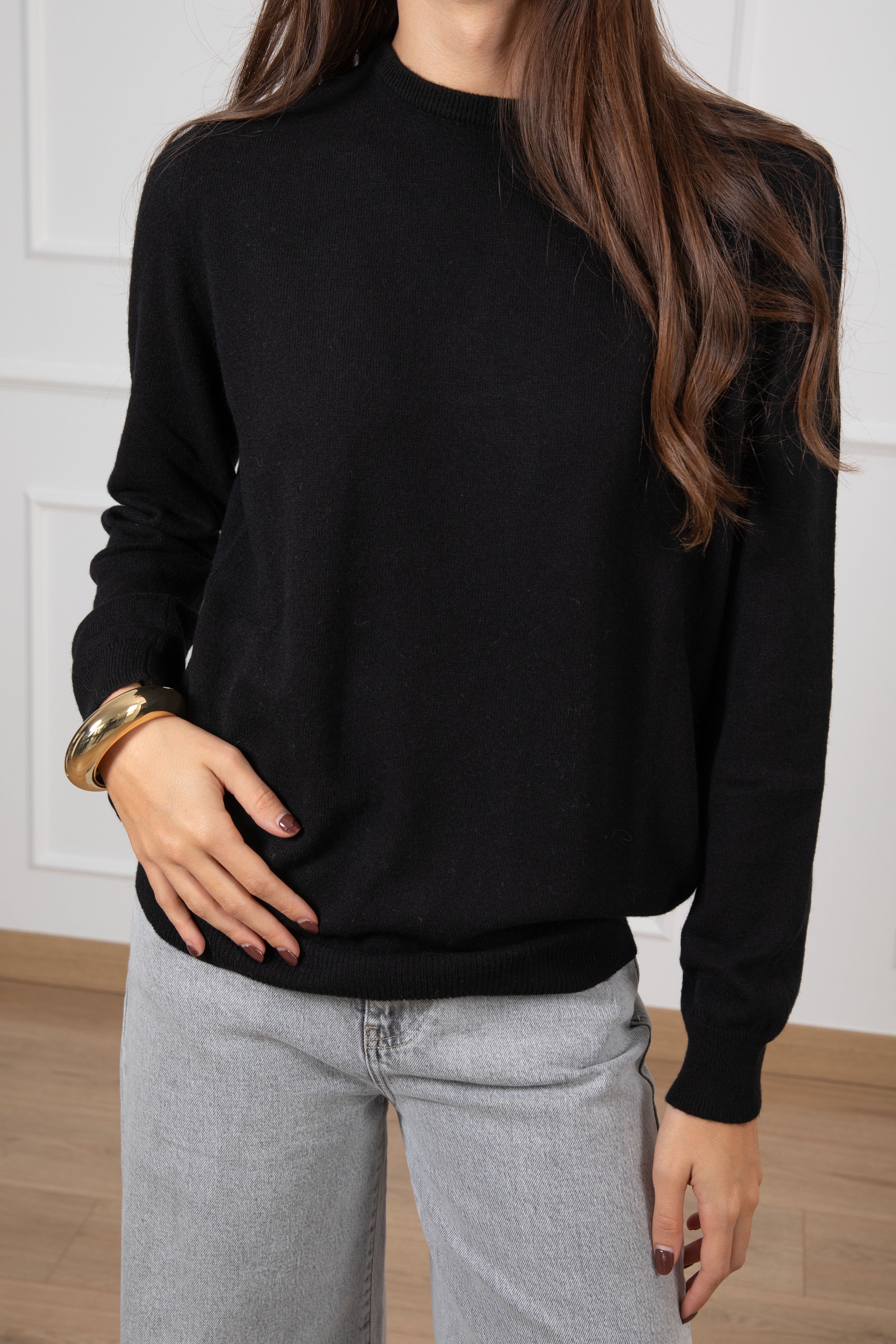 Pull girocollo in lana e cashmere ViCOLO