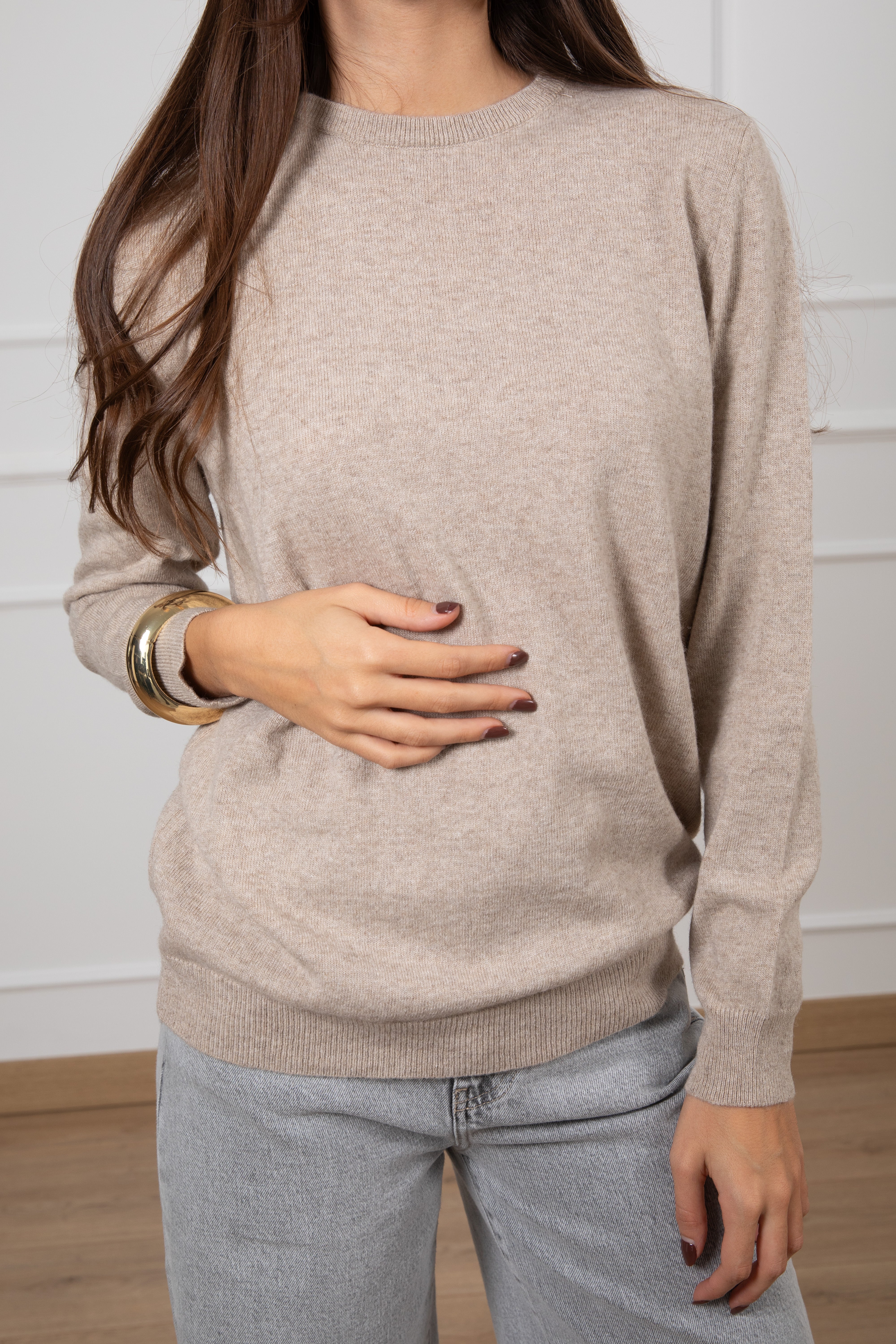 Pull girocollo in lana e cashmere ViCOLO