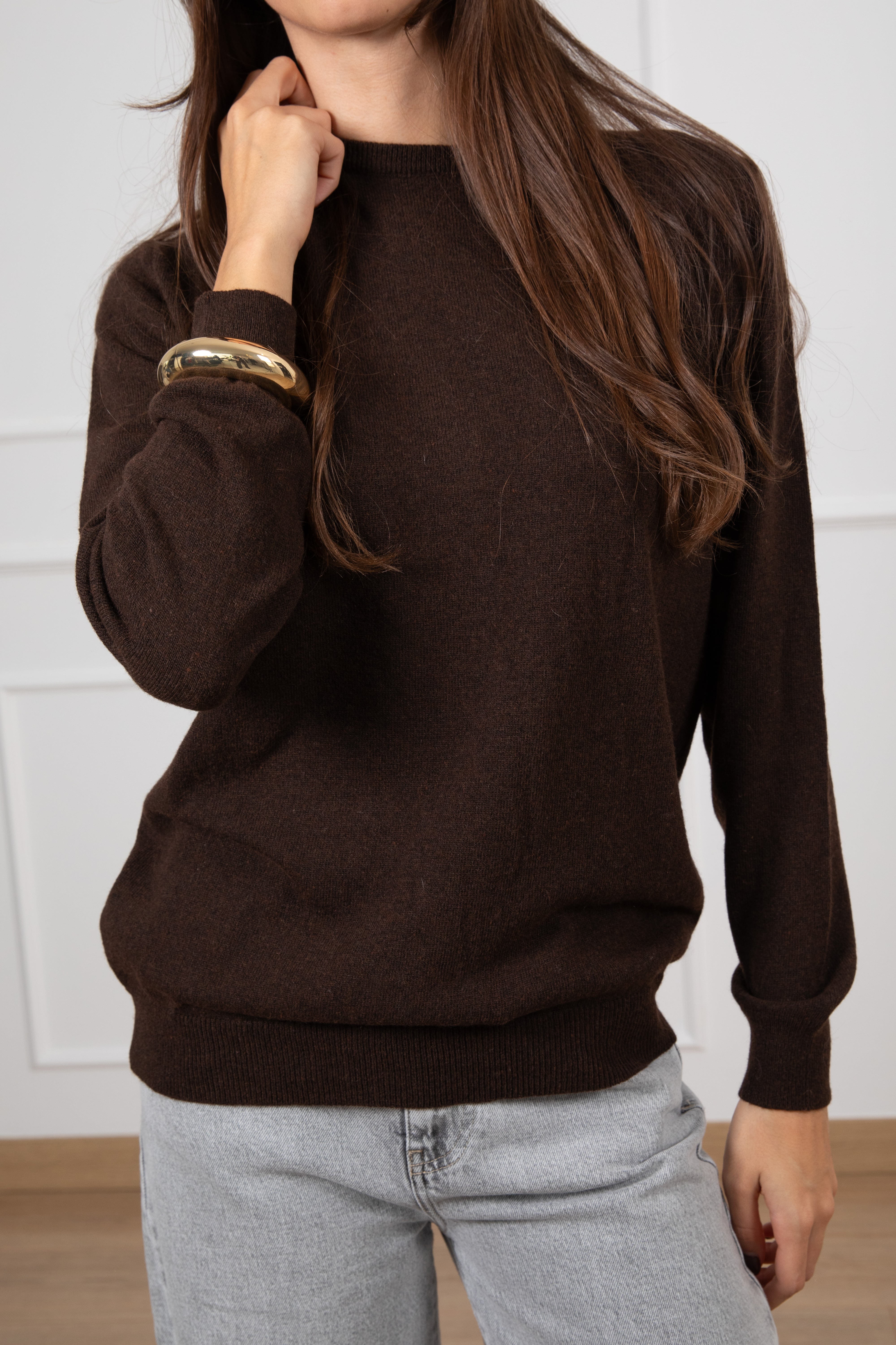 Pull girocollo in lana e cashmere ViCOLO