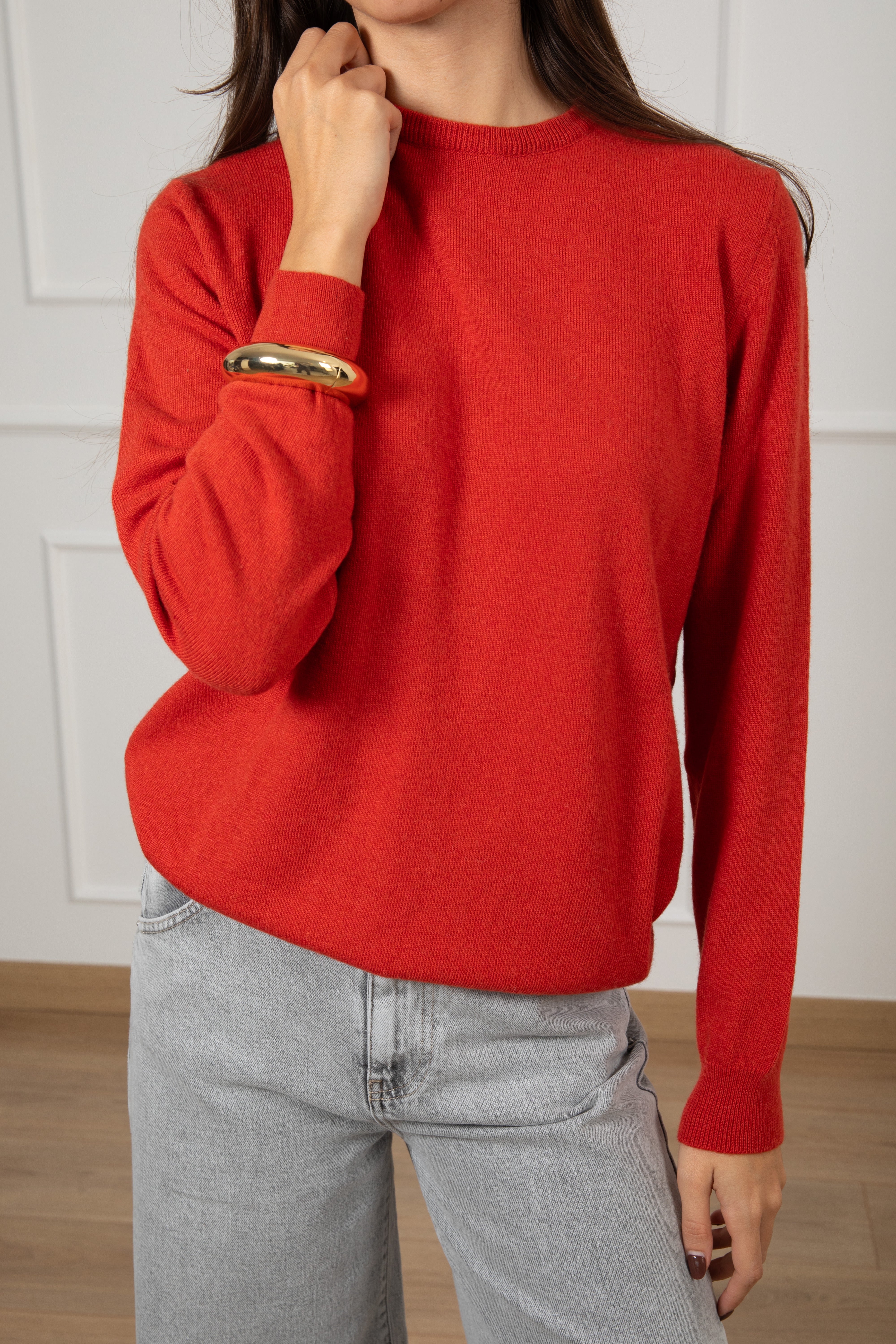 Pull girocollo in lana e cashmere ViCOLO