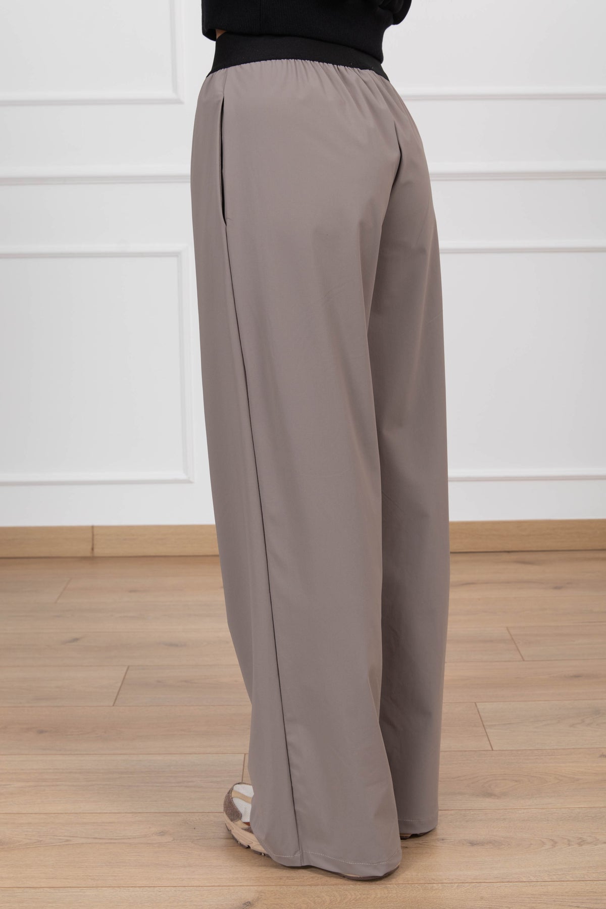 Pantalone monogram con elastico variante tortora Susy Mix Fitness