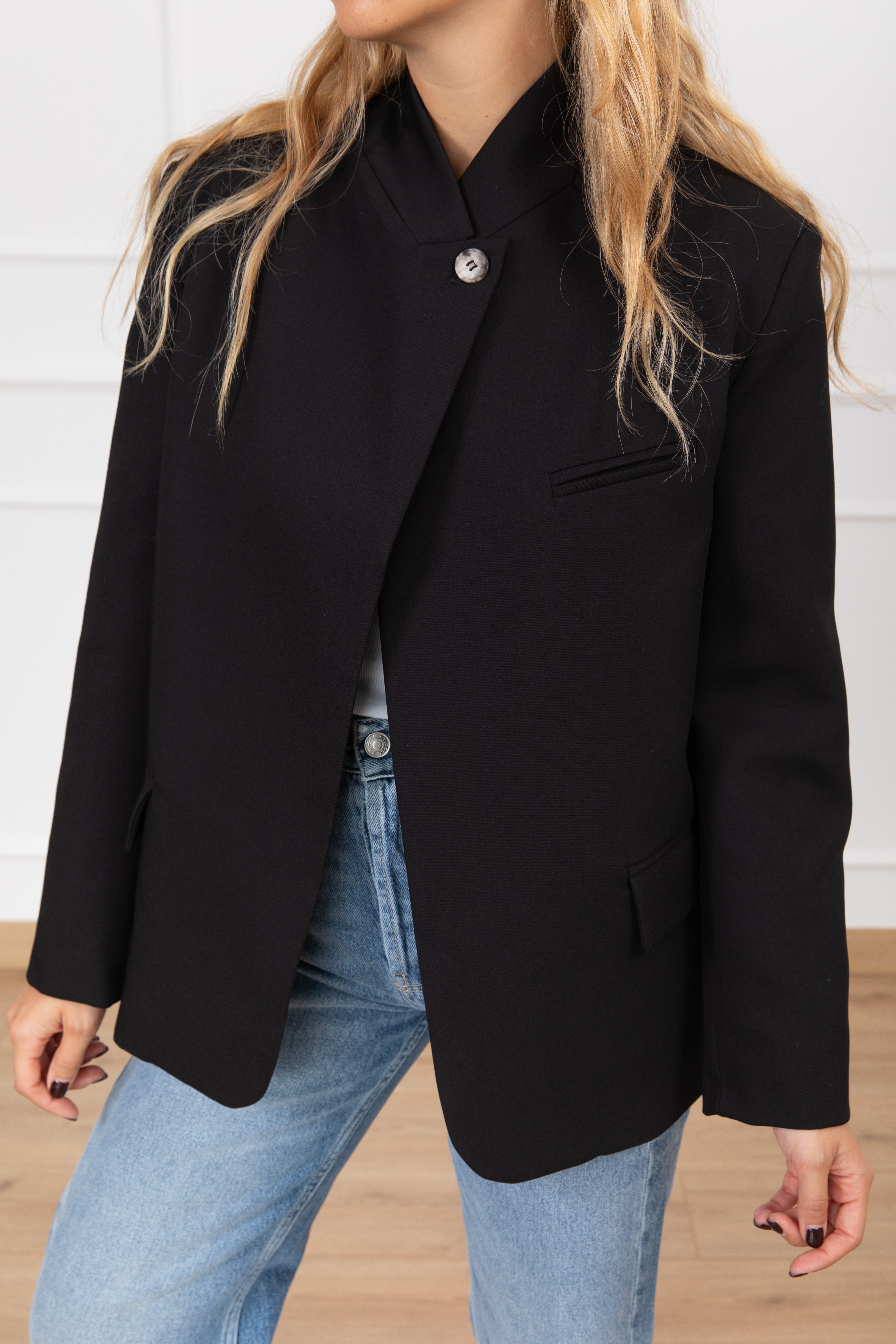 Giacca bottone alto tinta unita ViCOLO