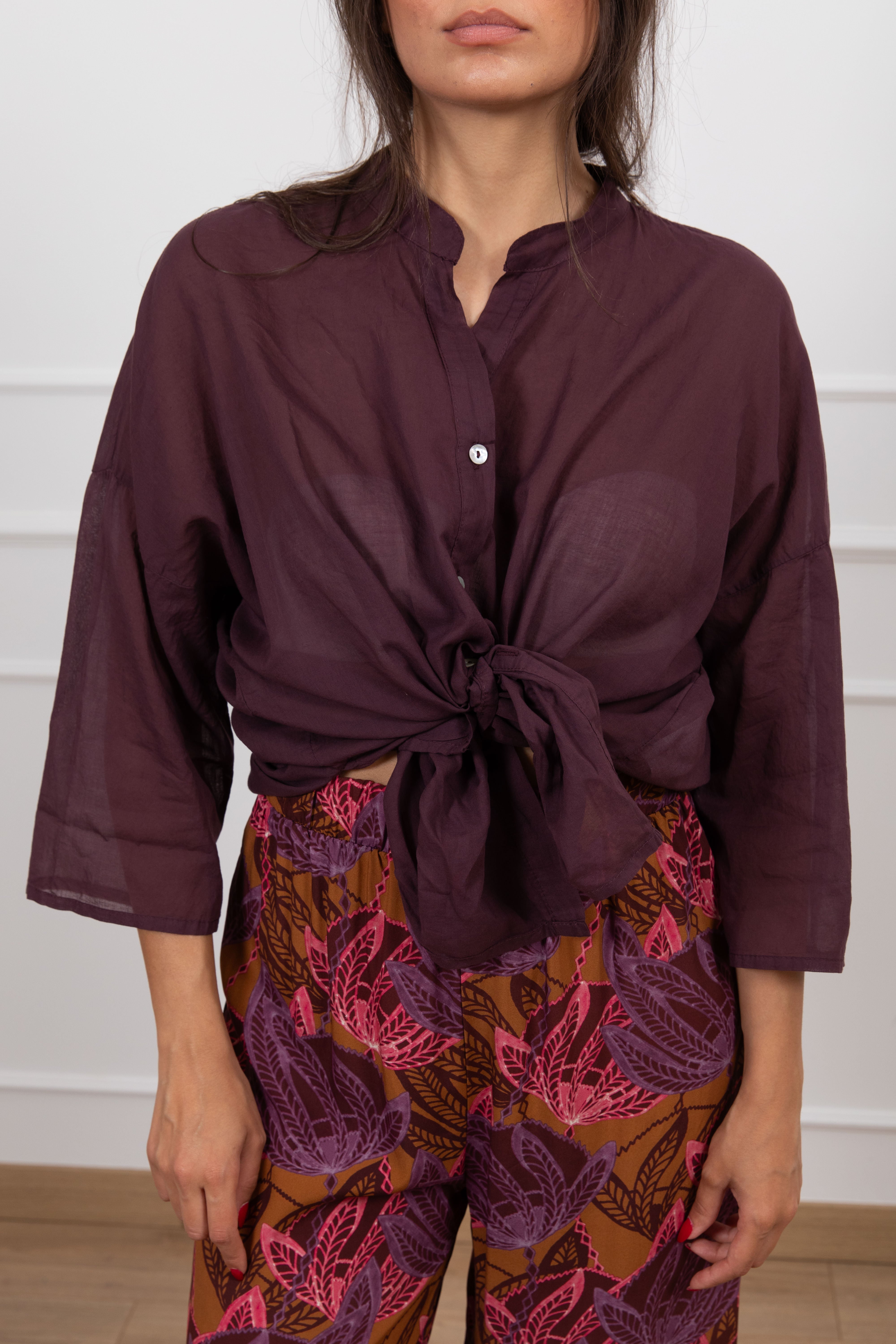 Camicia in mussola di cotone Haveone