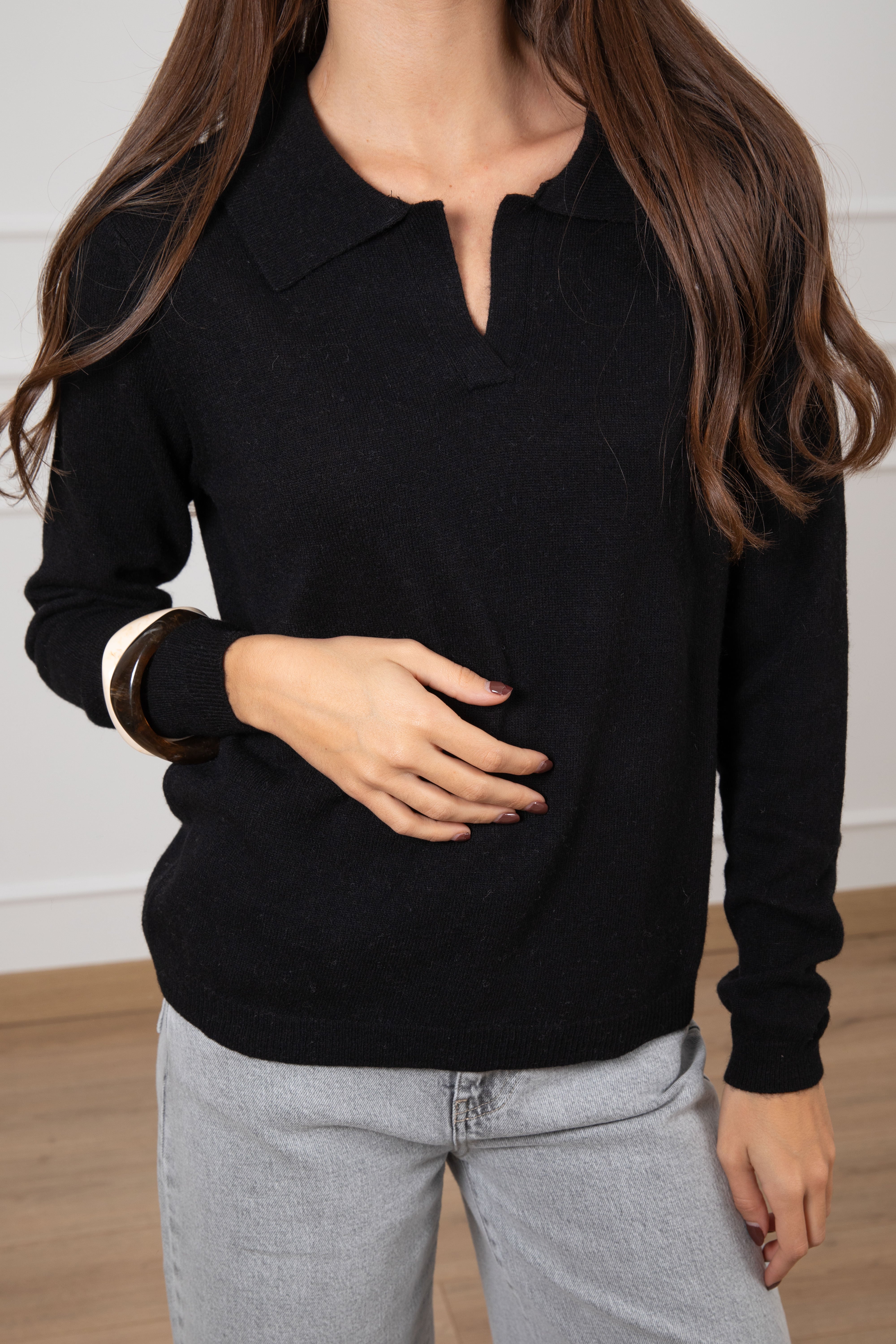 Polo in lana e cashmere Susy Mix