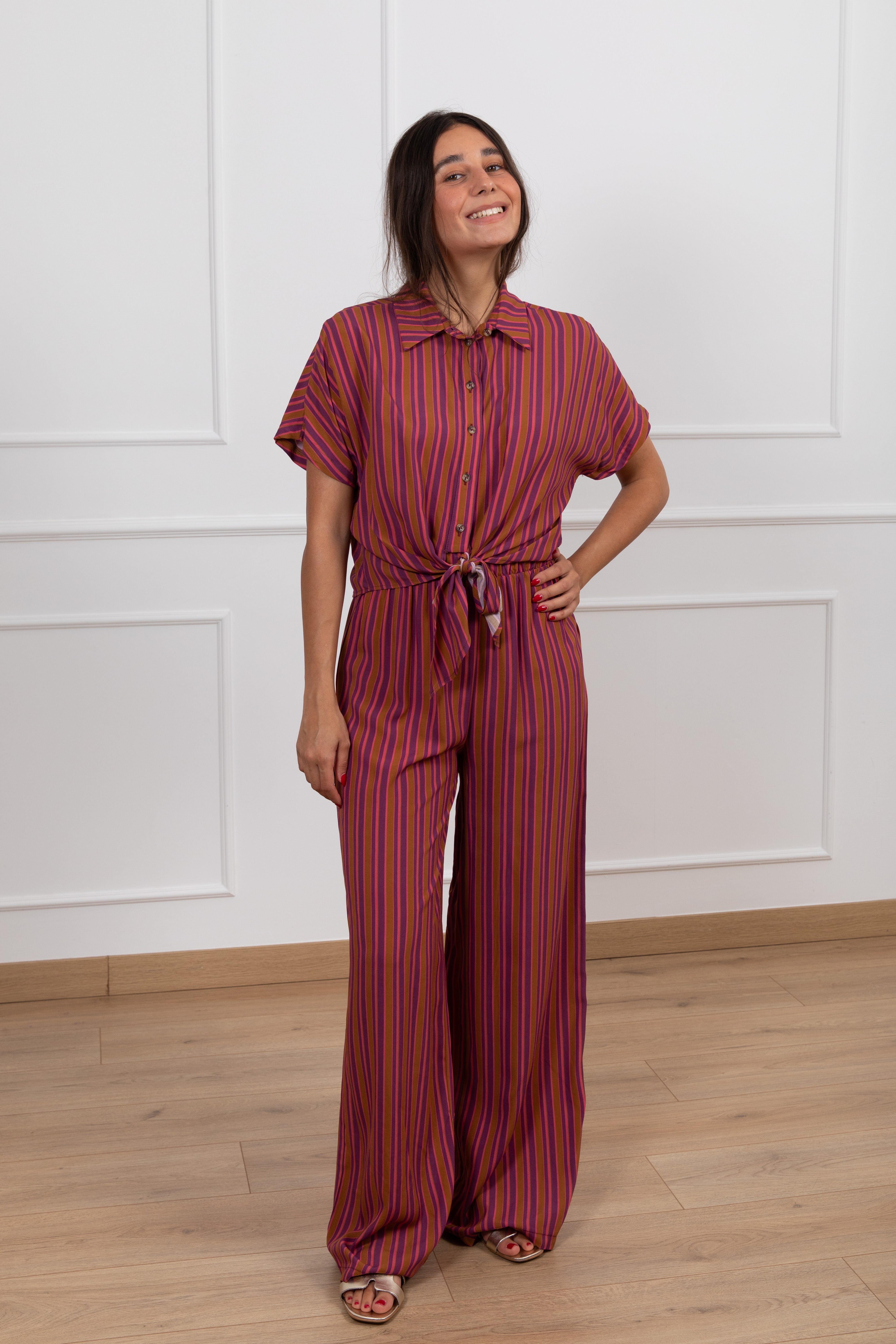 Pantalone riga rosa Haveone
