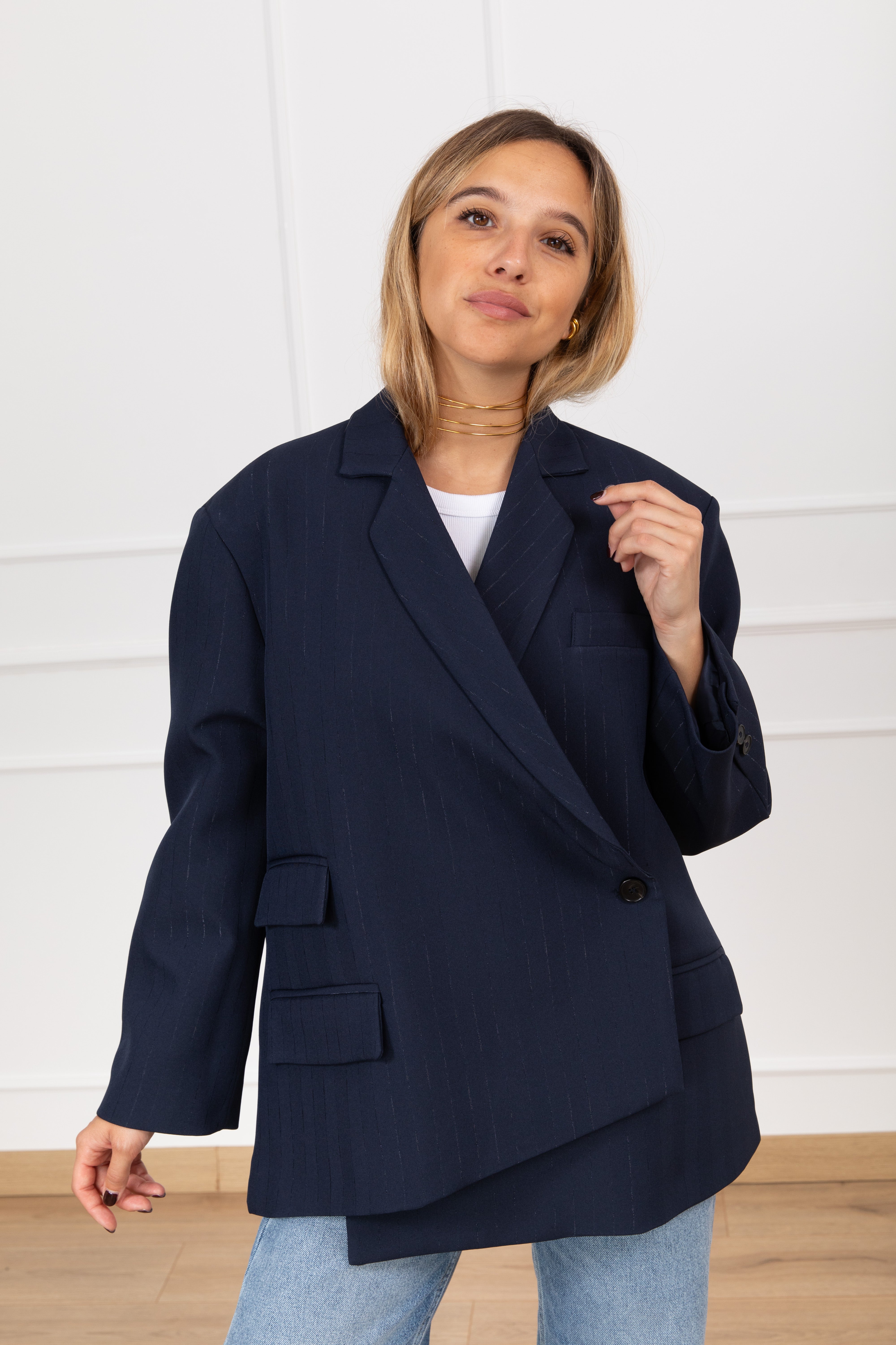 Giacca frankie gessata lurex ViCOLO