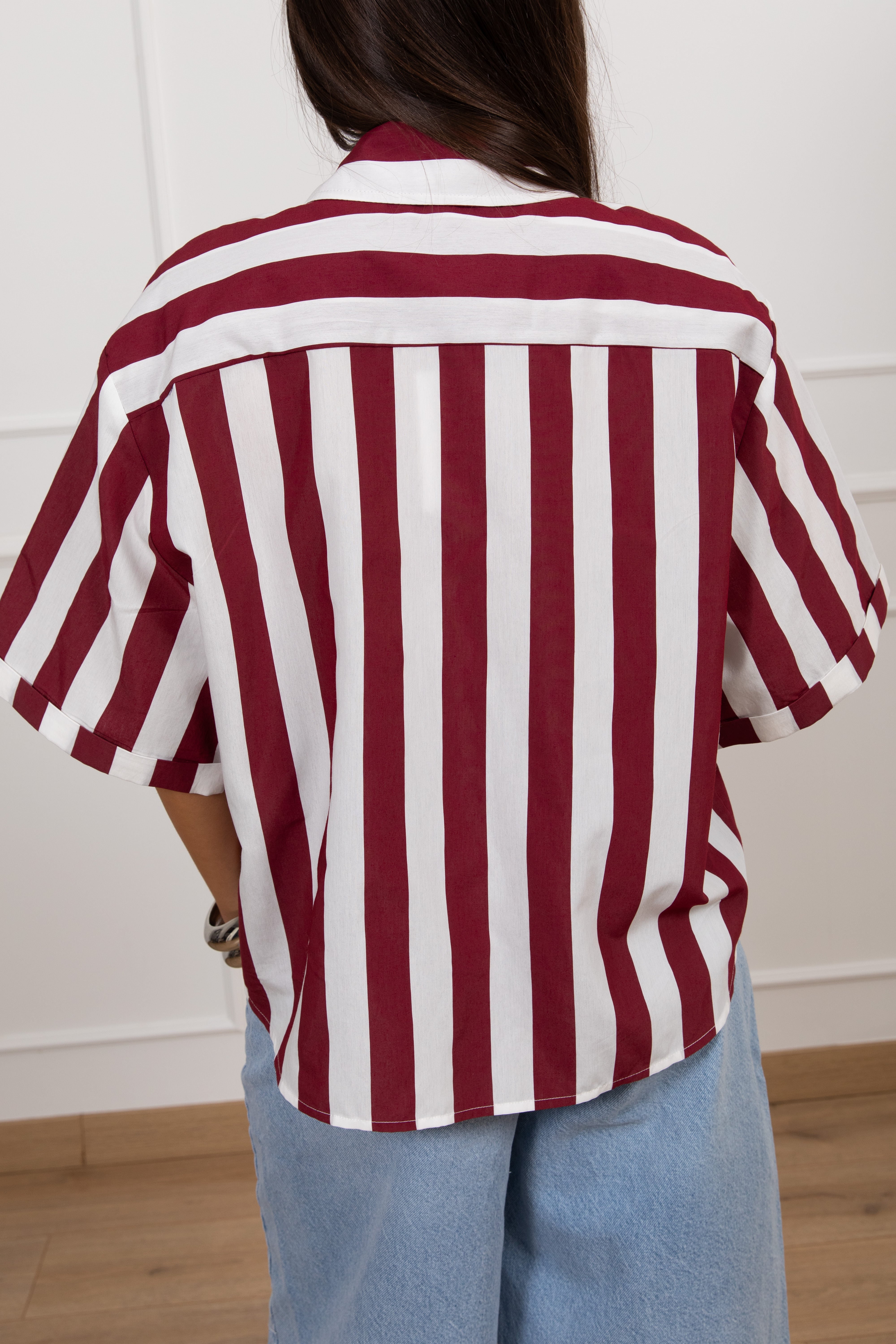 Camicia manica corta a righe Motel