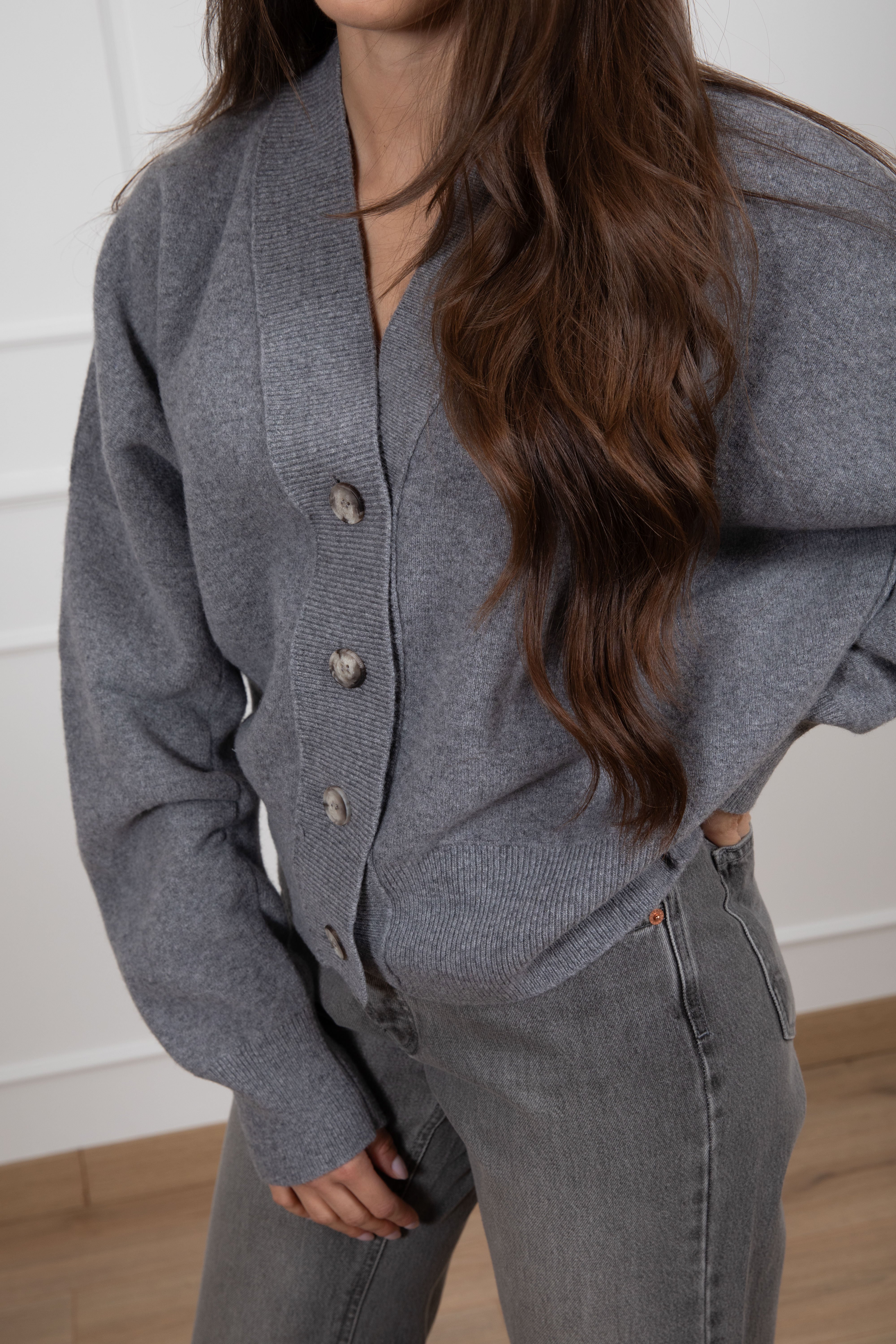 Cardigan 4 bottoni in lana ViCOLO