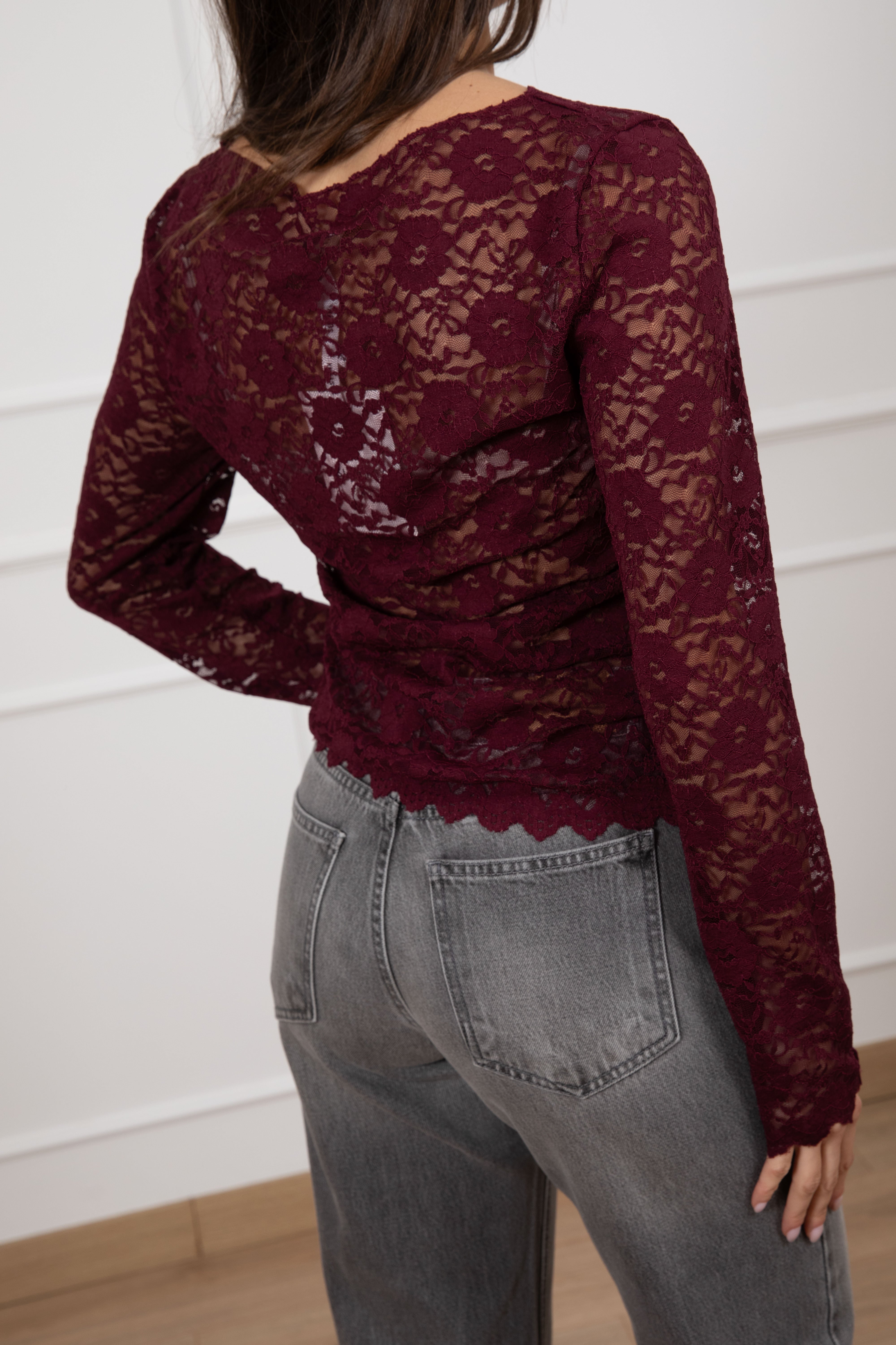Blusa in pizzo maxi-fiore Susy Mix