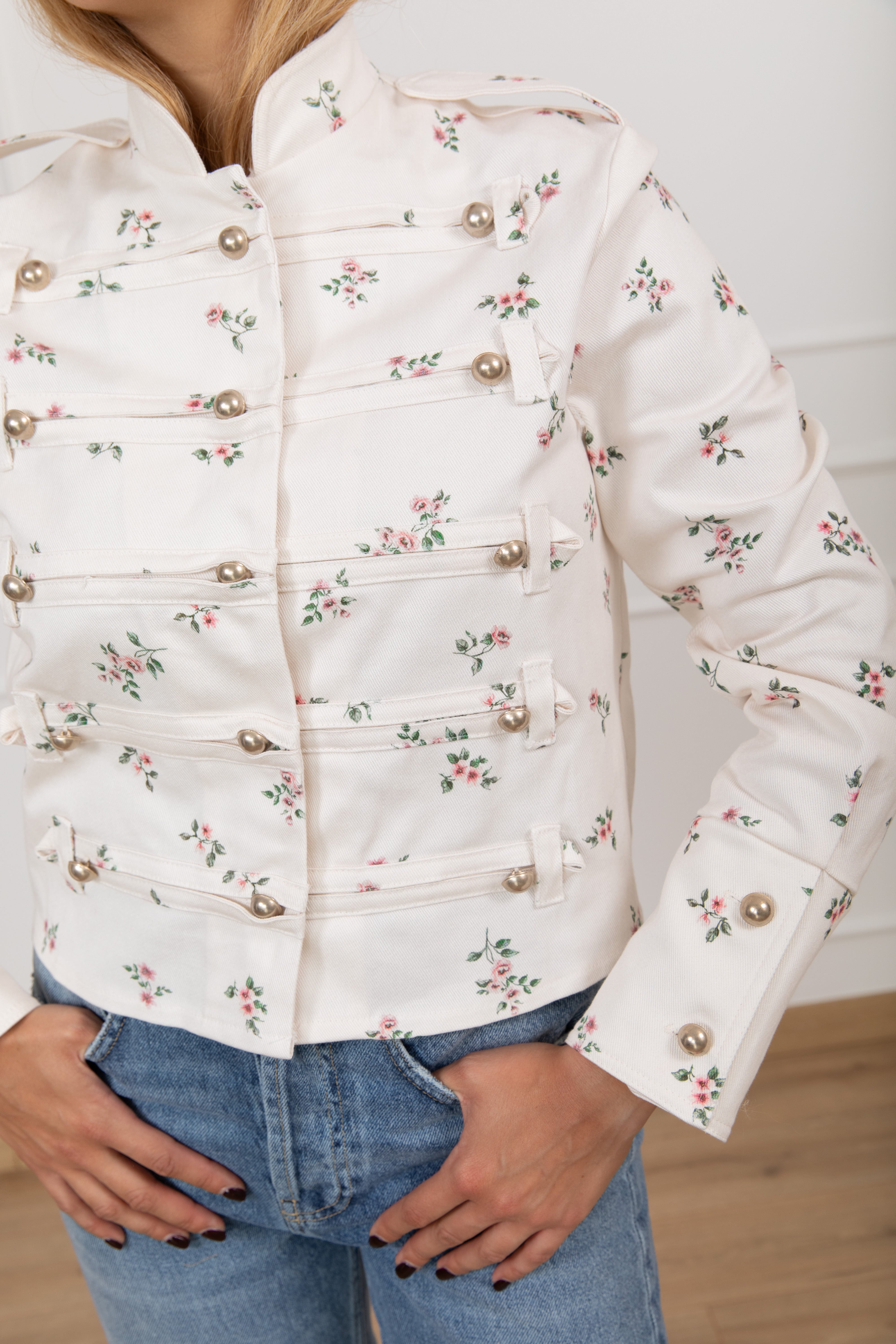 Giacca napoleon fantasia flowers Tensione IN