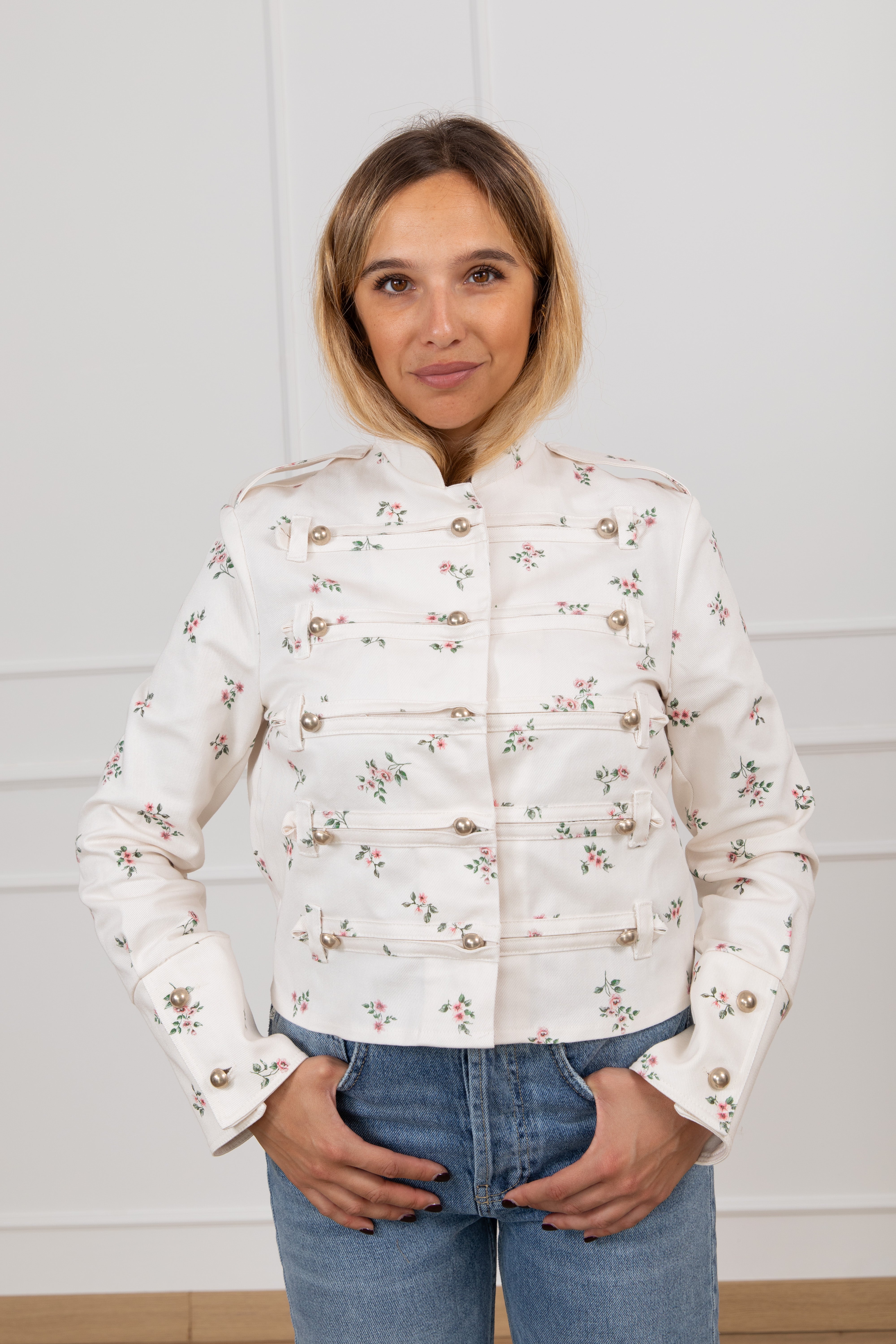 Giacca napoleon fantasia flowers Tensione IN