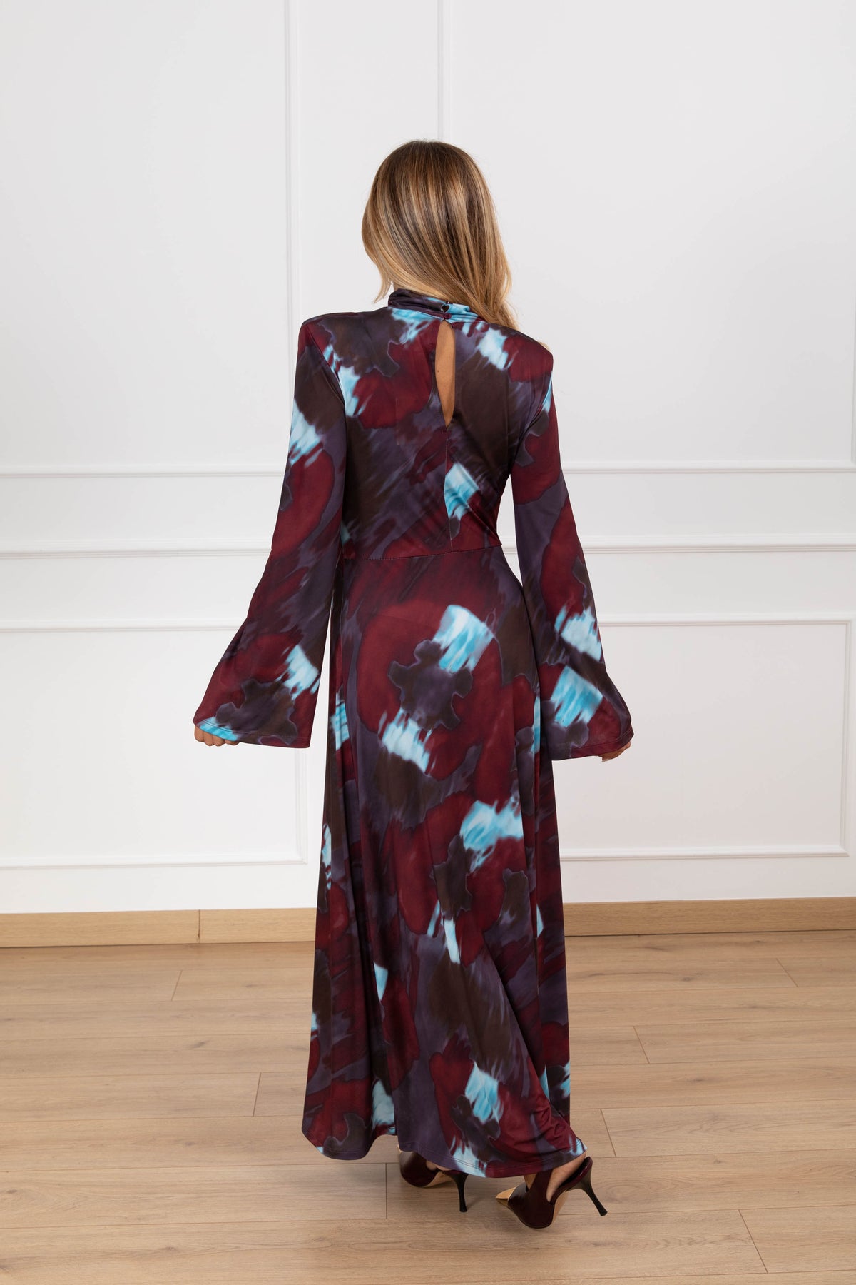Abito lungo in lycra fantasia tie-dye Tensione IN
