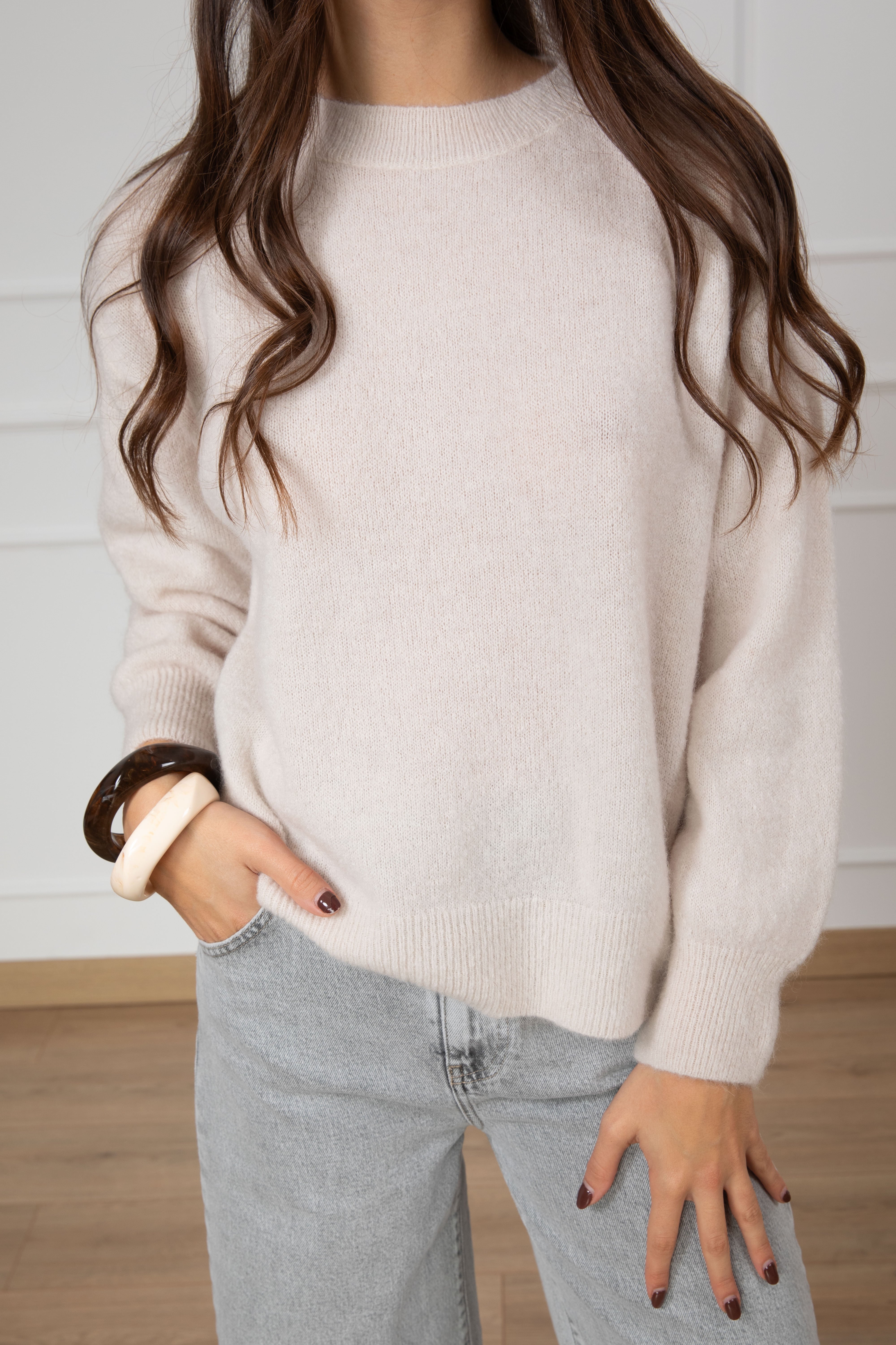 Pull in mohair con cut-out sulla schiena Dixie