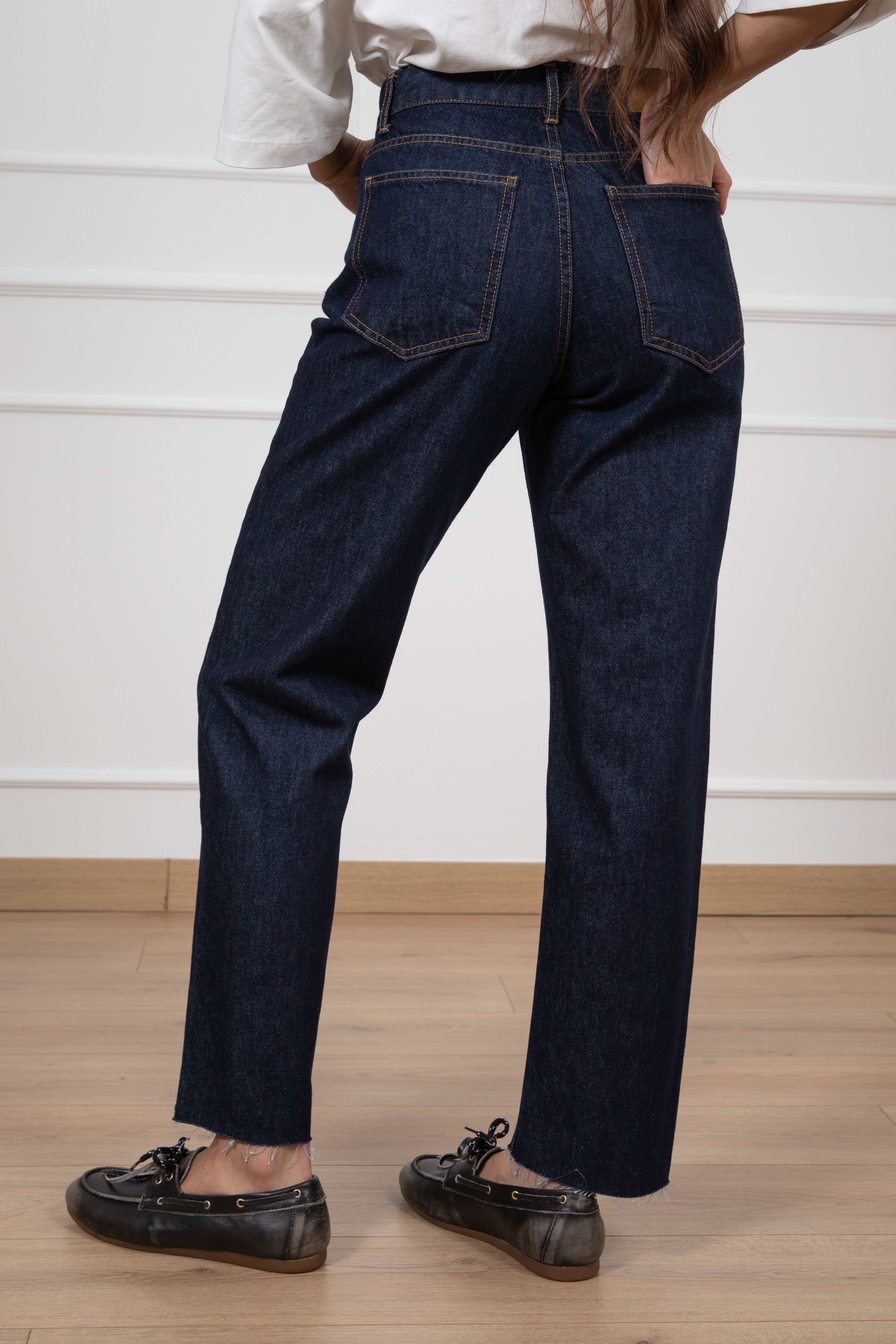 Jeans boot-cut blu scuro Tensione IN