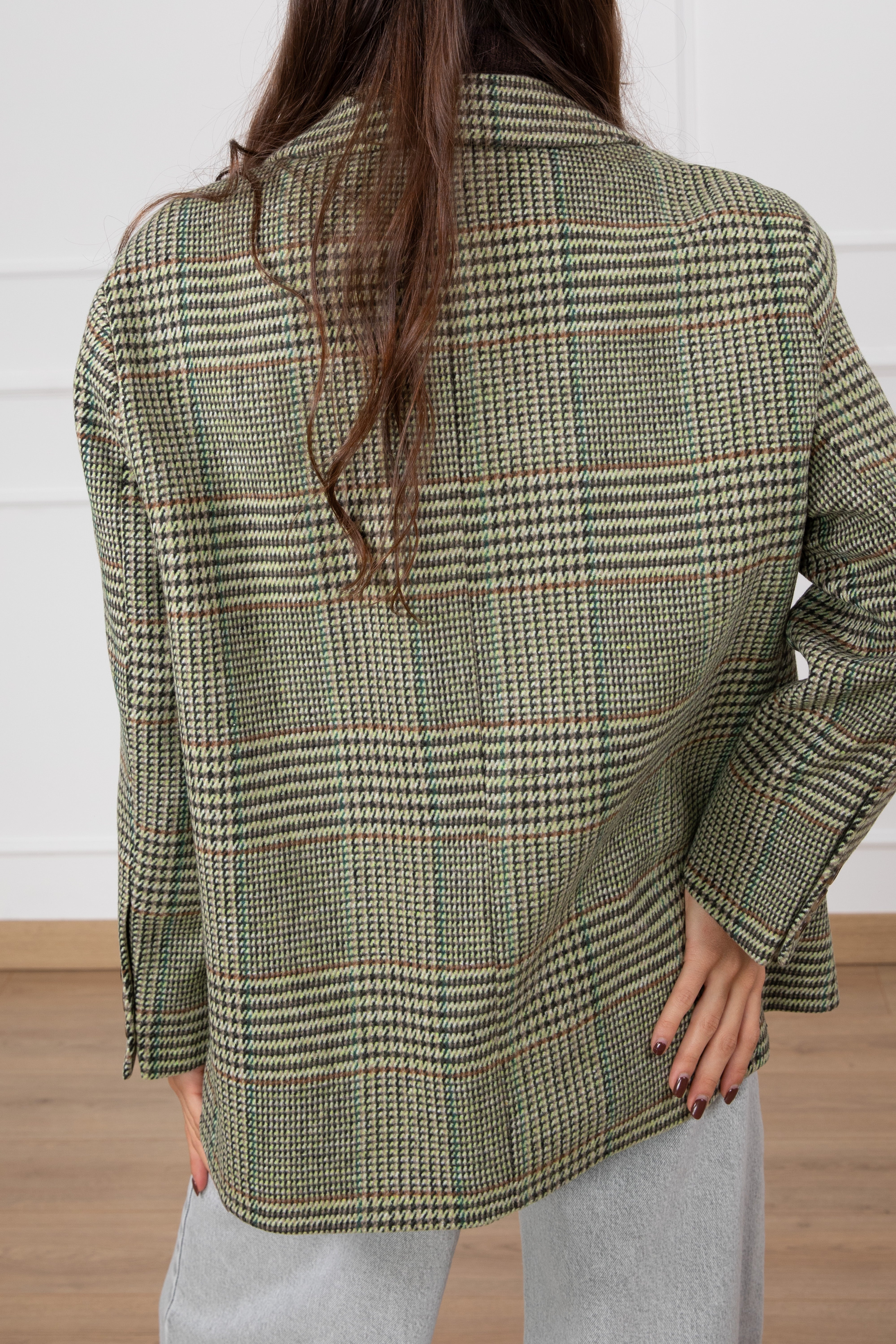 Giacca over-size principe di galles Dixie