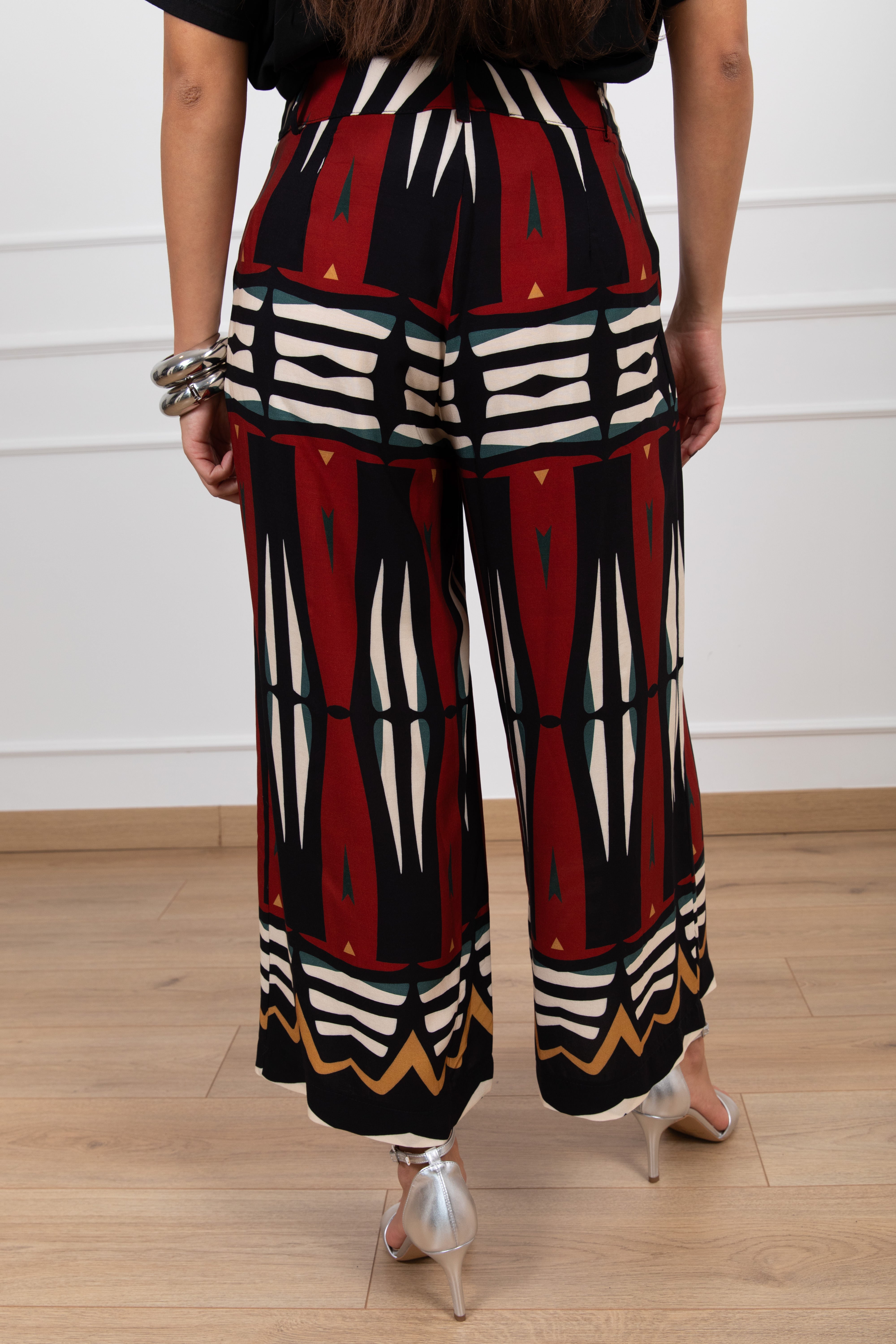 Pantalone gamba ampia fantasia tribale Haveone