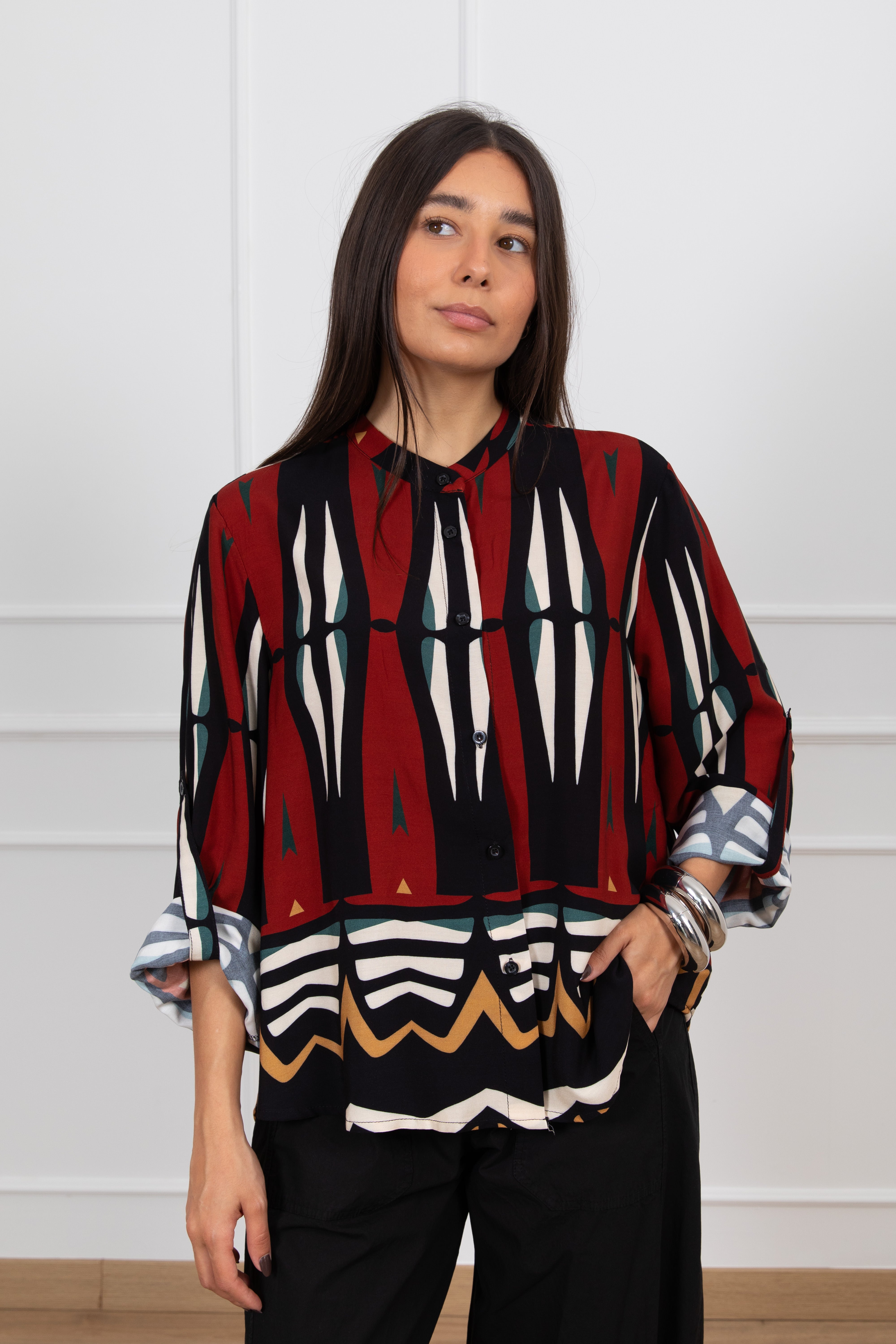 Camicia fantasia tribale Haveone