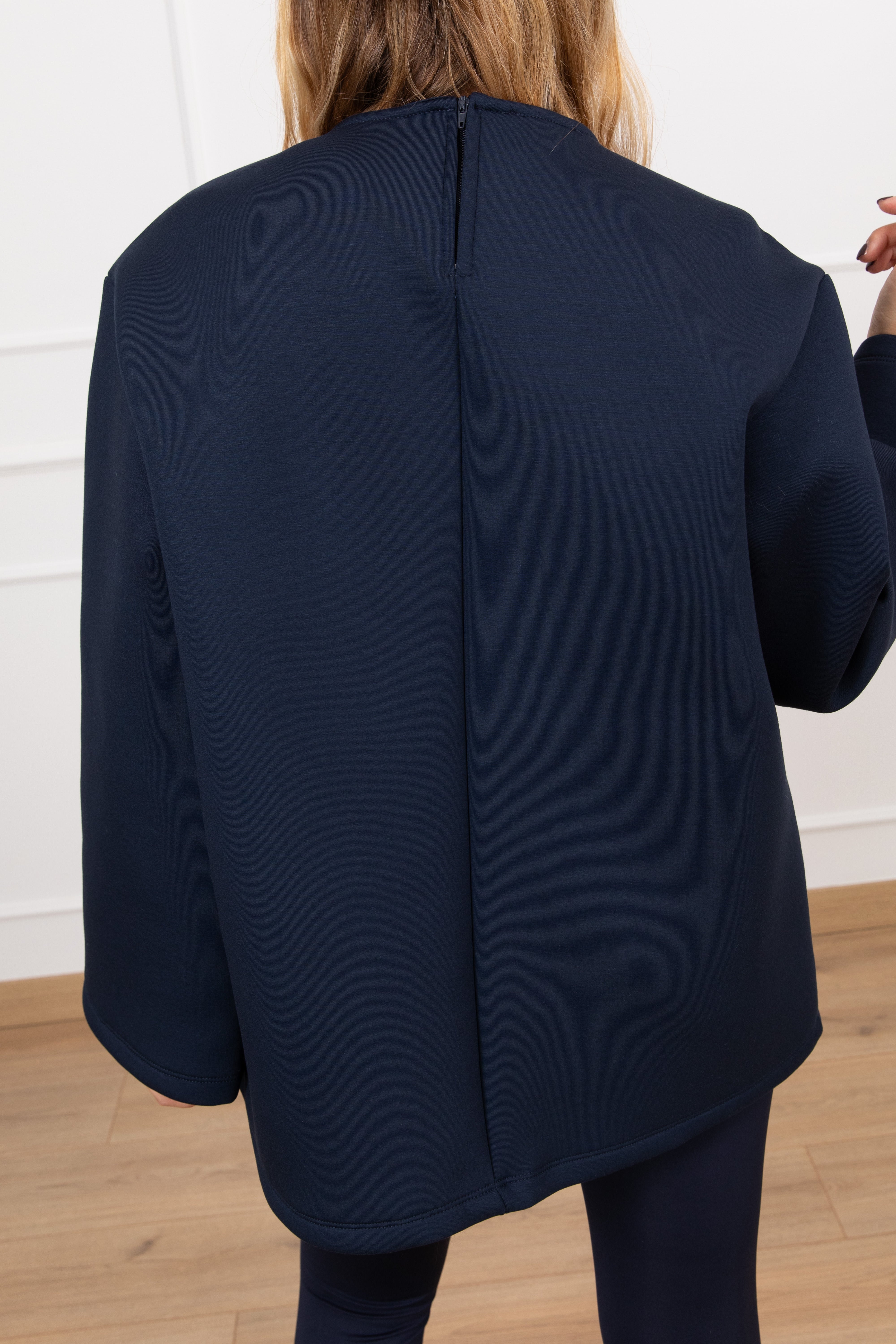 Felpa in neoprene con zip sul retro ViCOLO