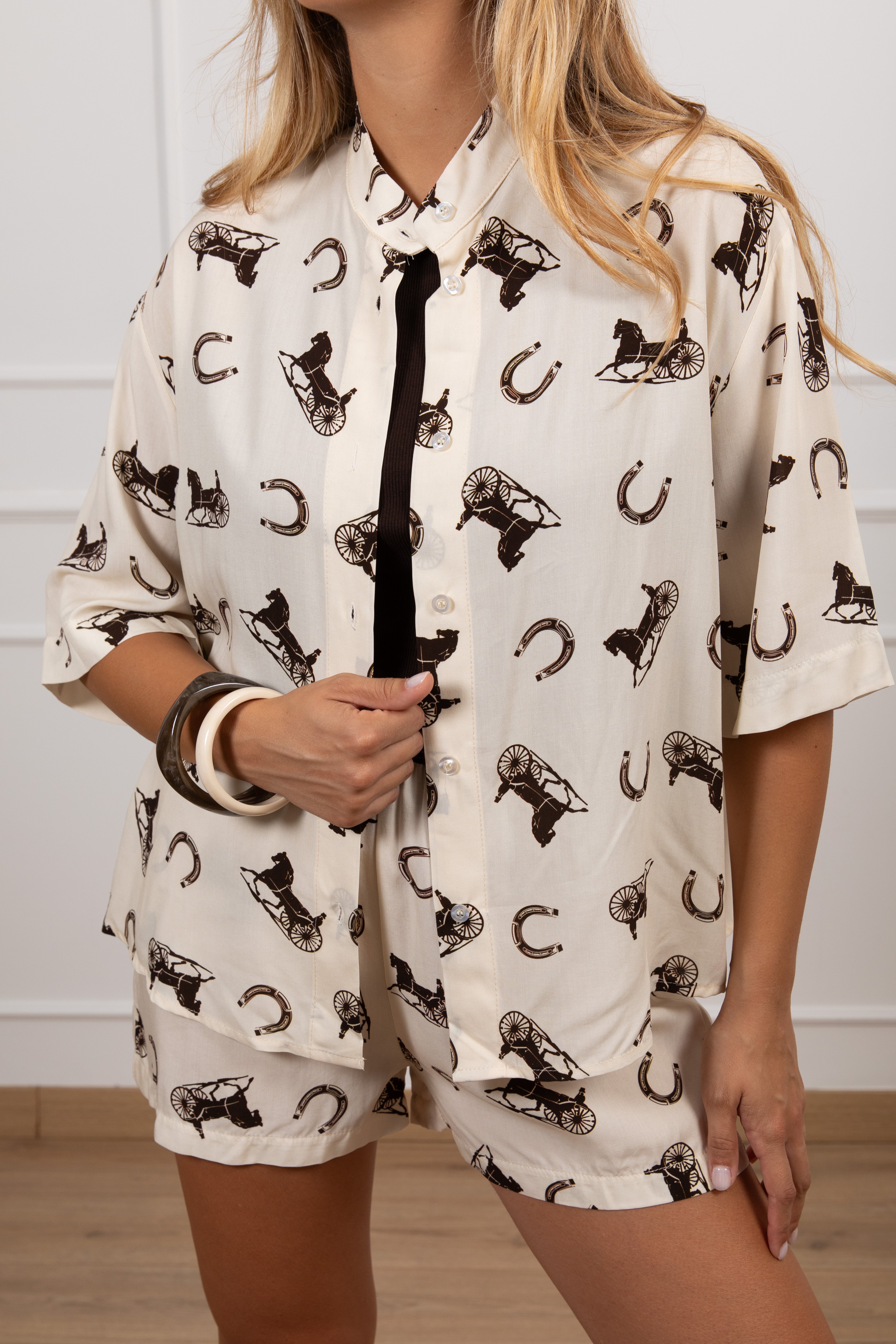 Camicia manica corta fantasia West Tensione IN