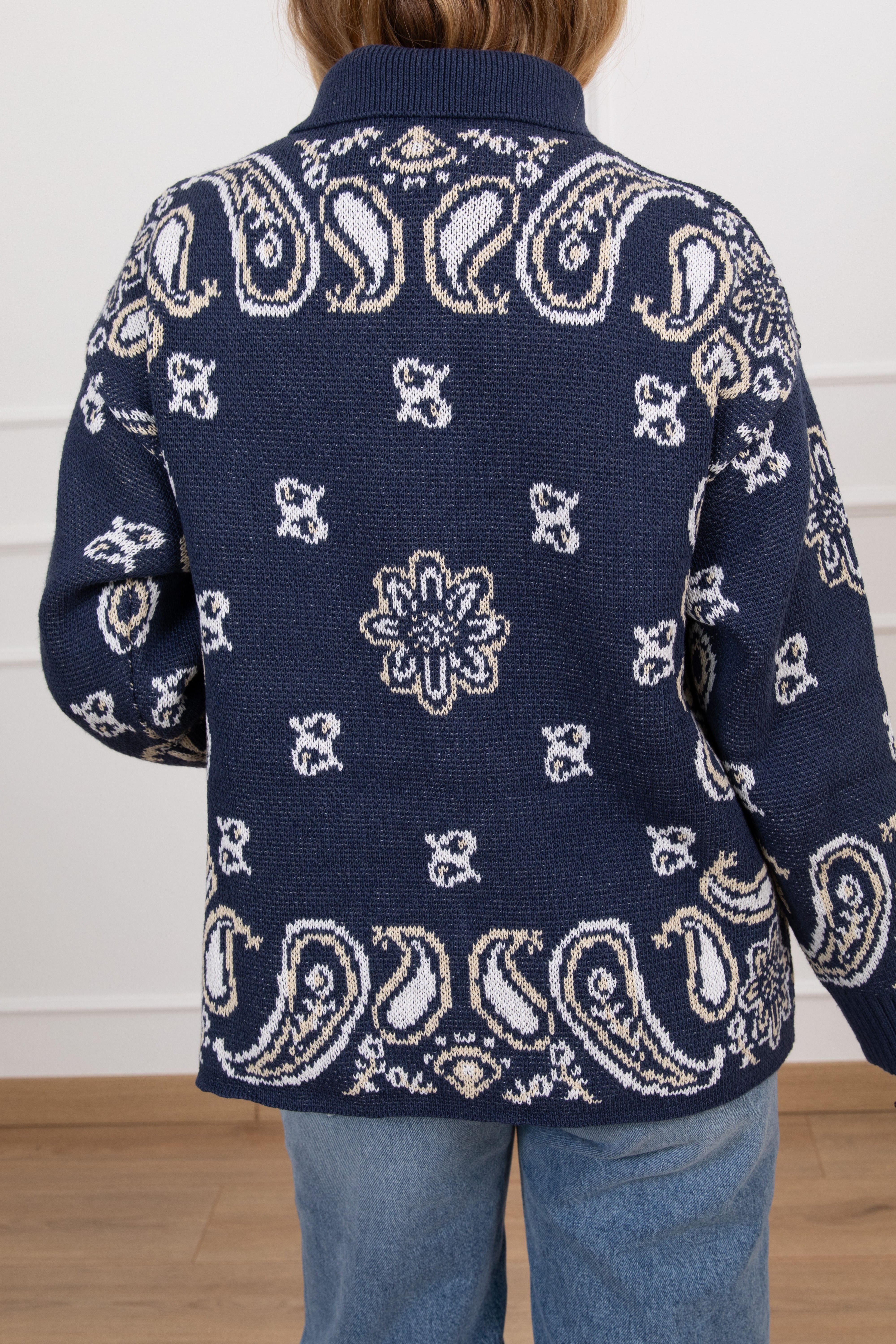 Giacca in maglia fantasia bandana Tensione IN