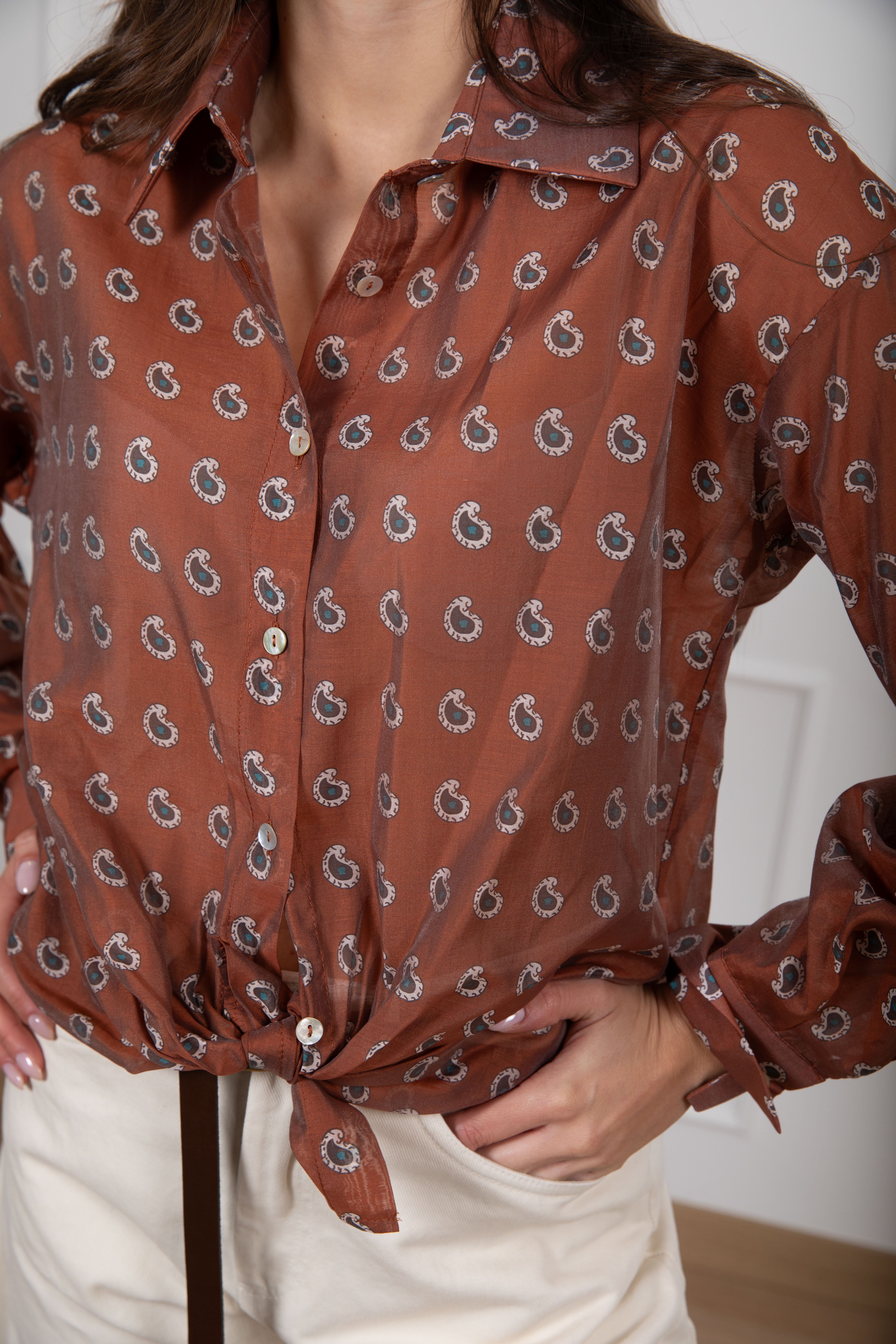 Camicia lyocell fantasia paisley Susy Mix