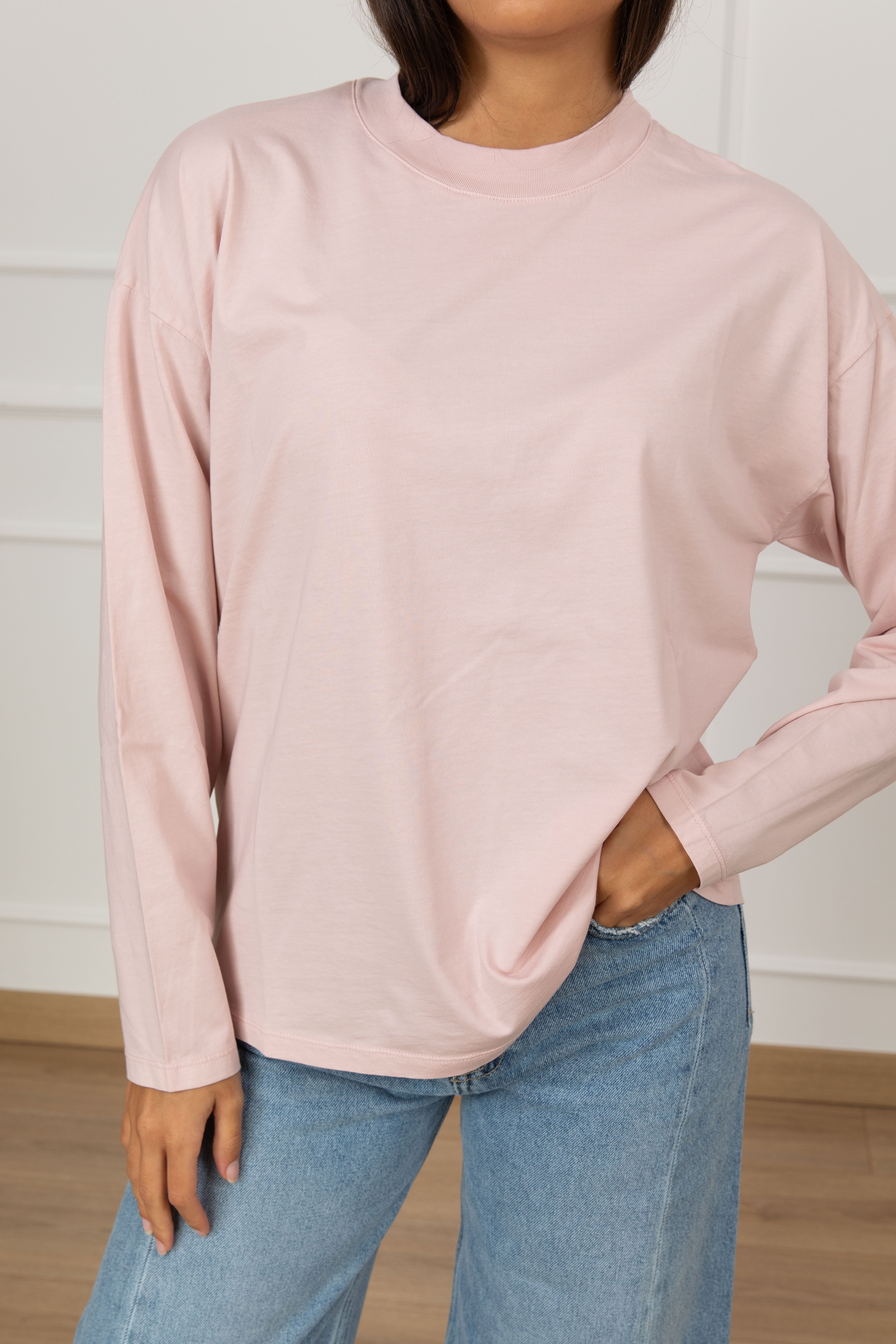 T-shirt over-size con manica lunga ViCOLO