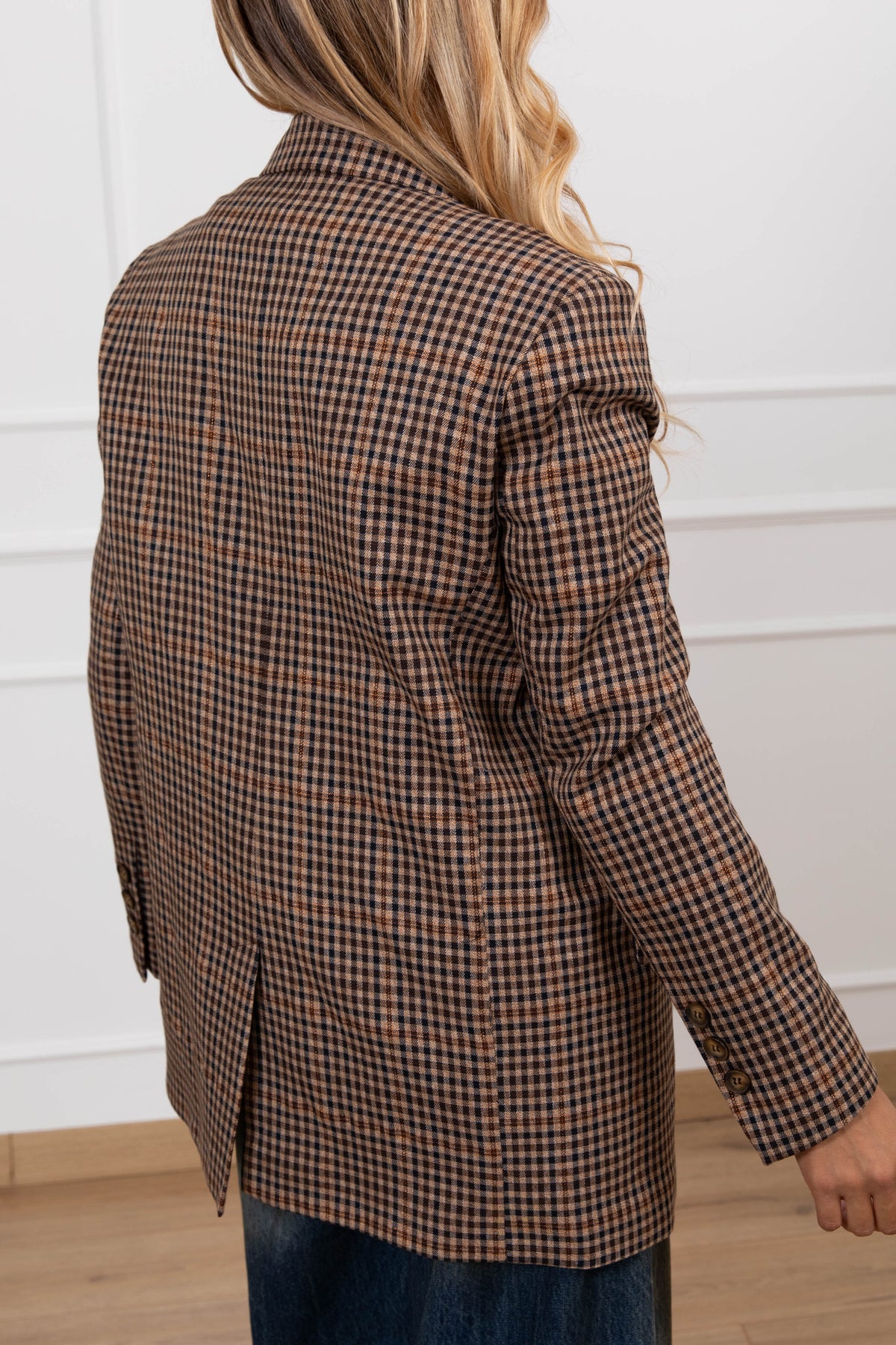 Giacca check lurex Haveone