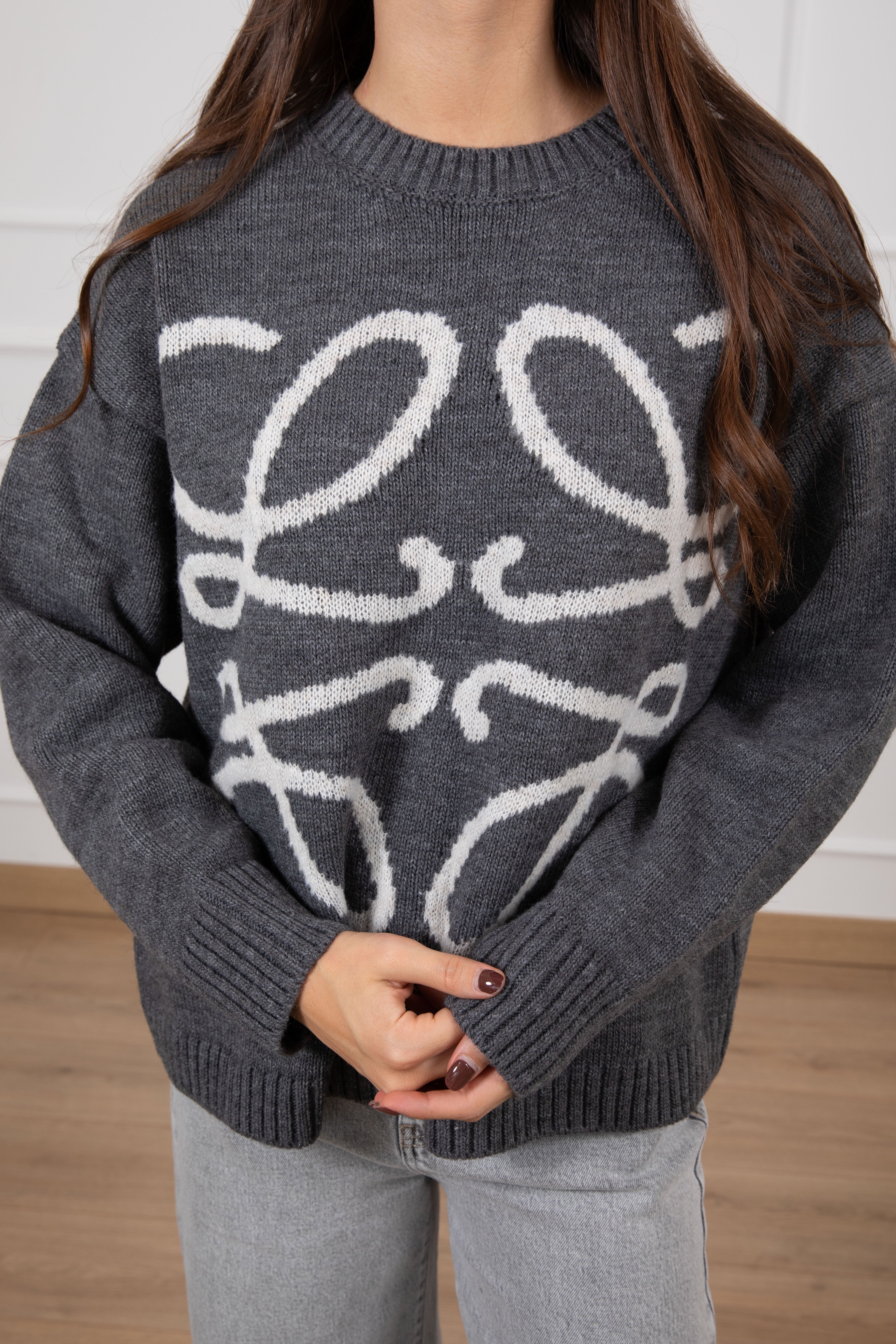 Pull con ricamo incrociato Motel