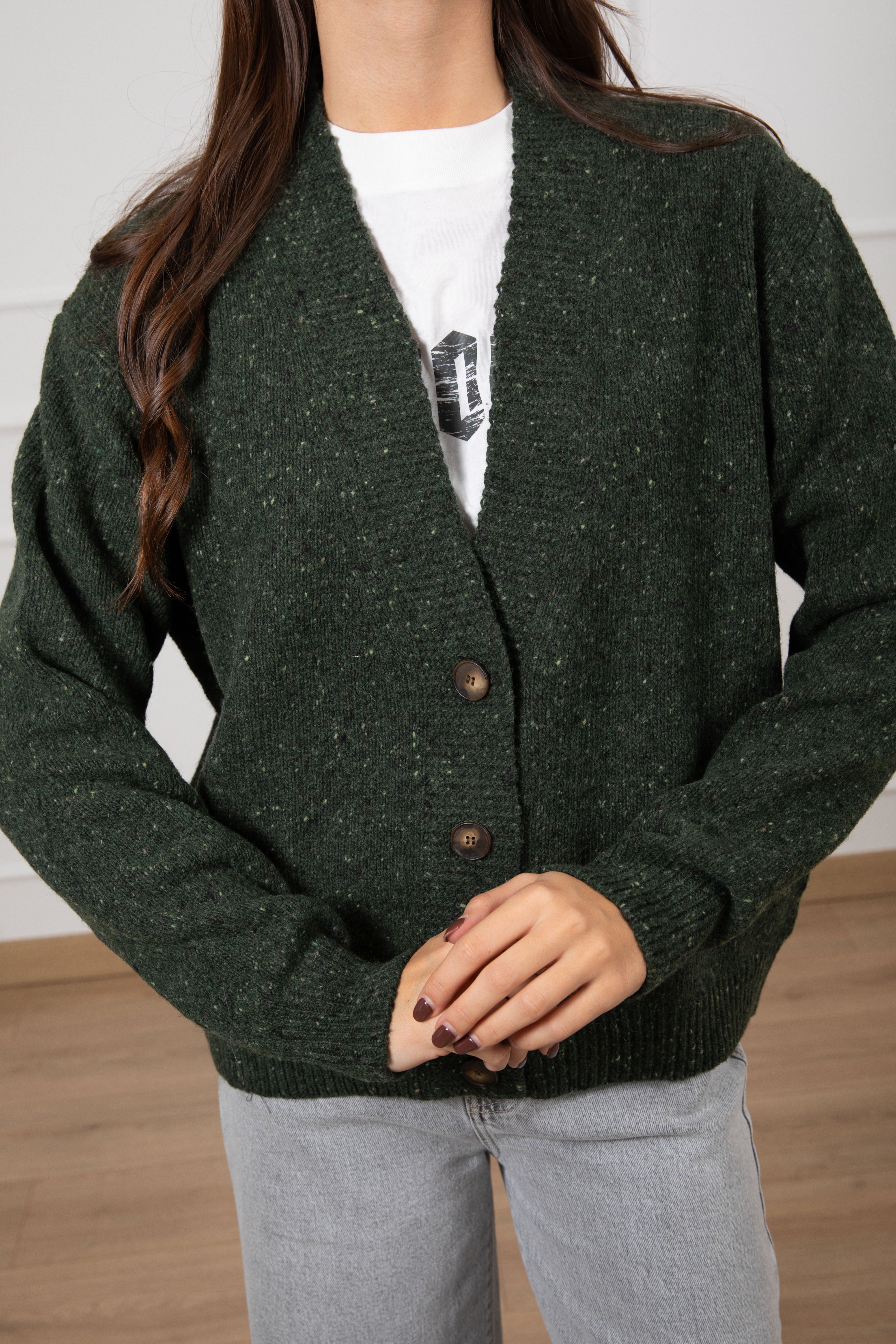 Cardigan in maglia melange Dixie