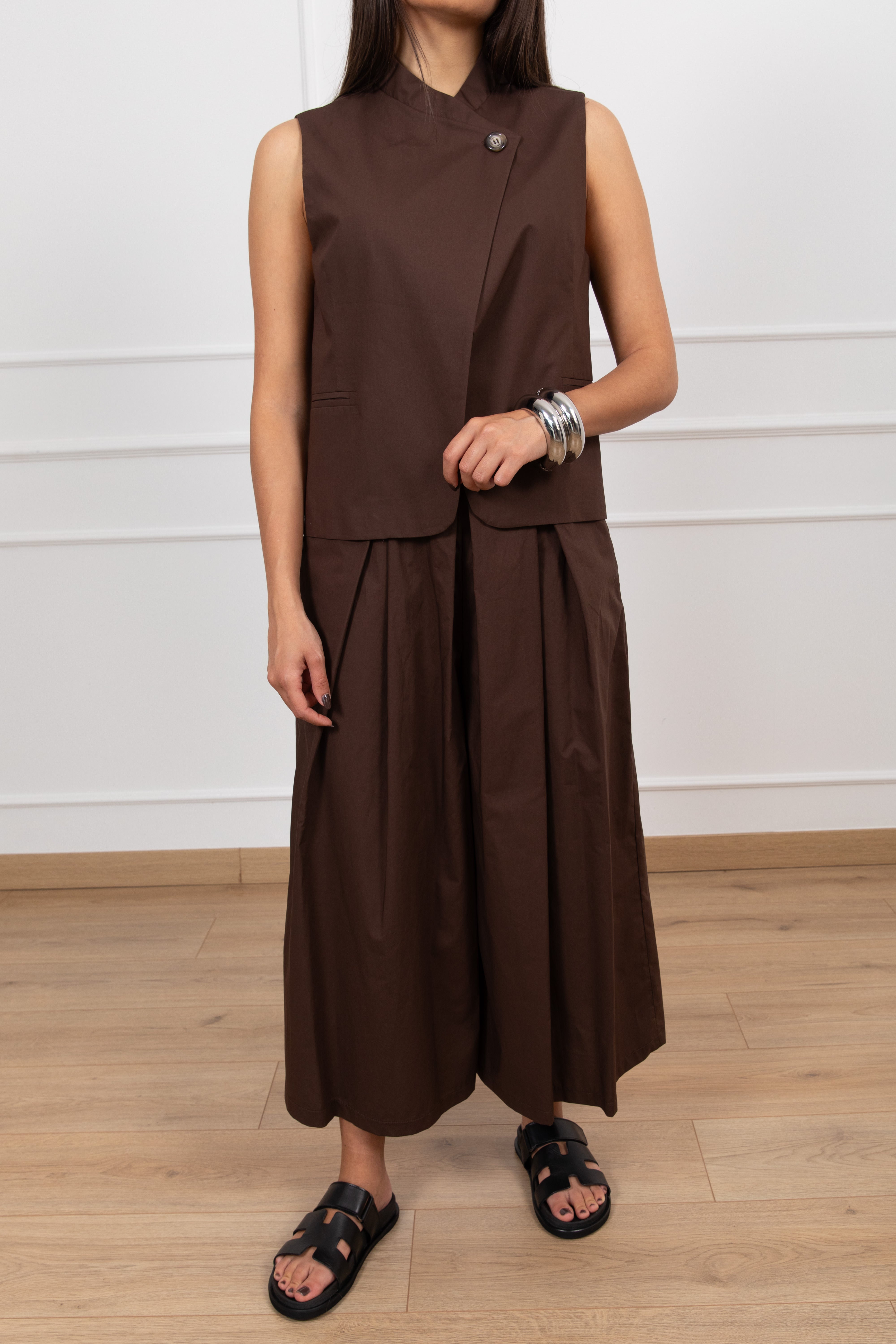 Coordinato gilet e pantalone 3/4 ViCOLO
