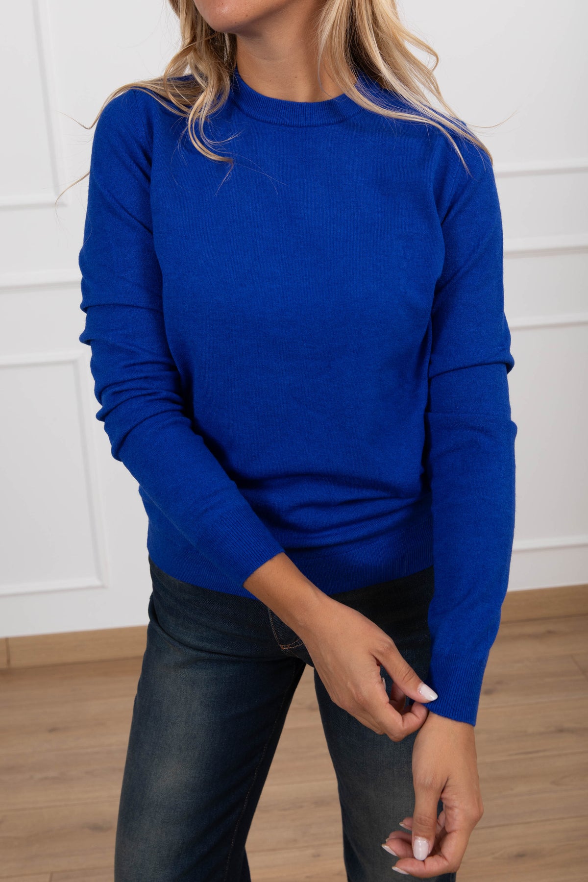 Maglia girocollo in viscosa variante royal Haveone