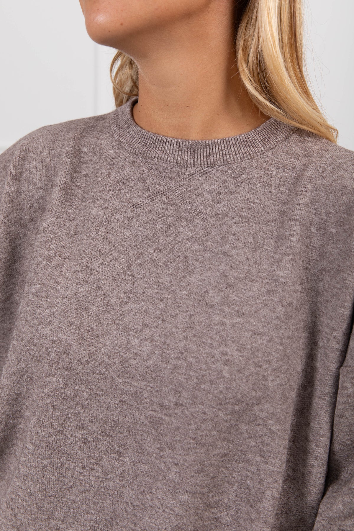 Pull inserto felpa variante tortora Haveone