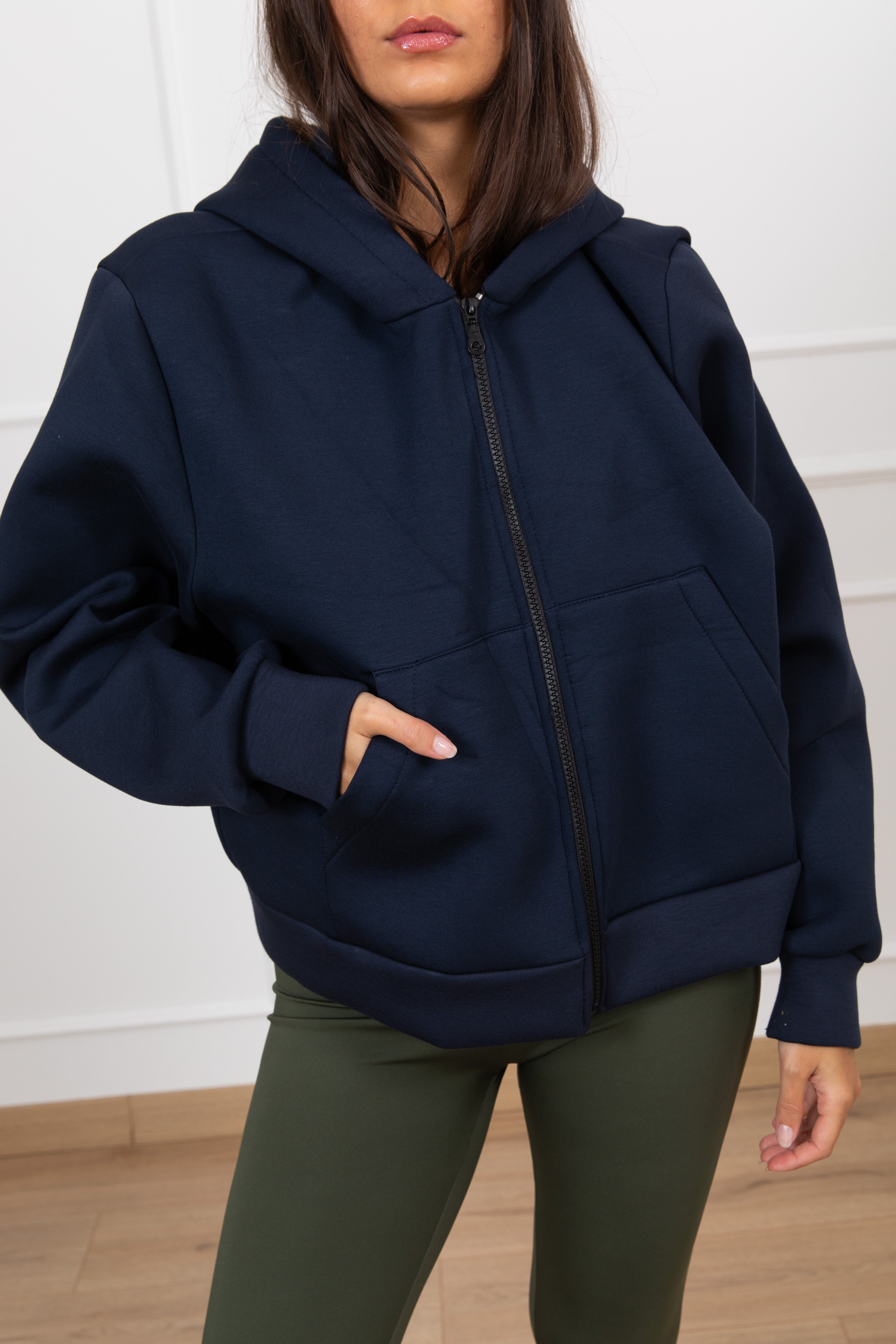 Felpa con cappuccio in neoprene ViCOLO