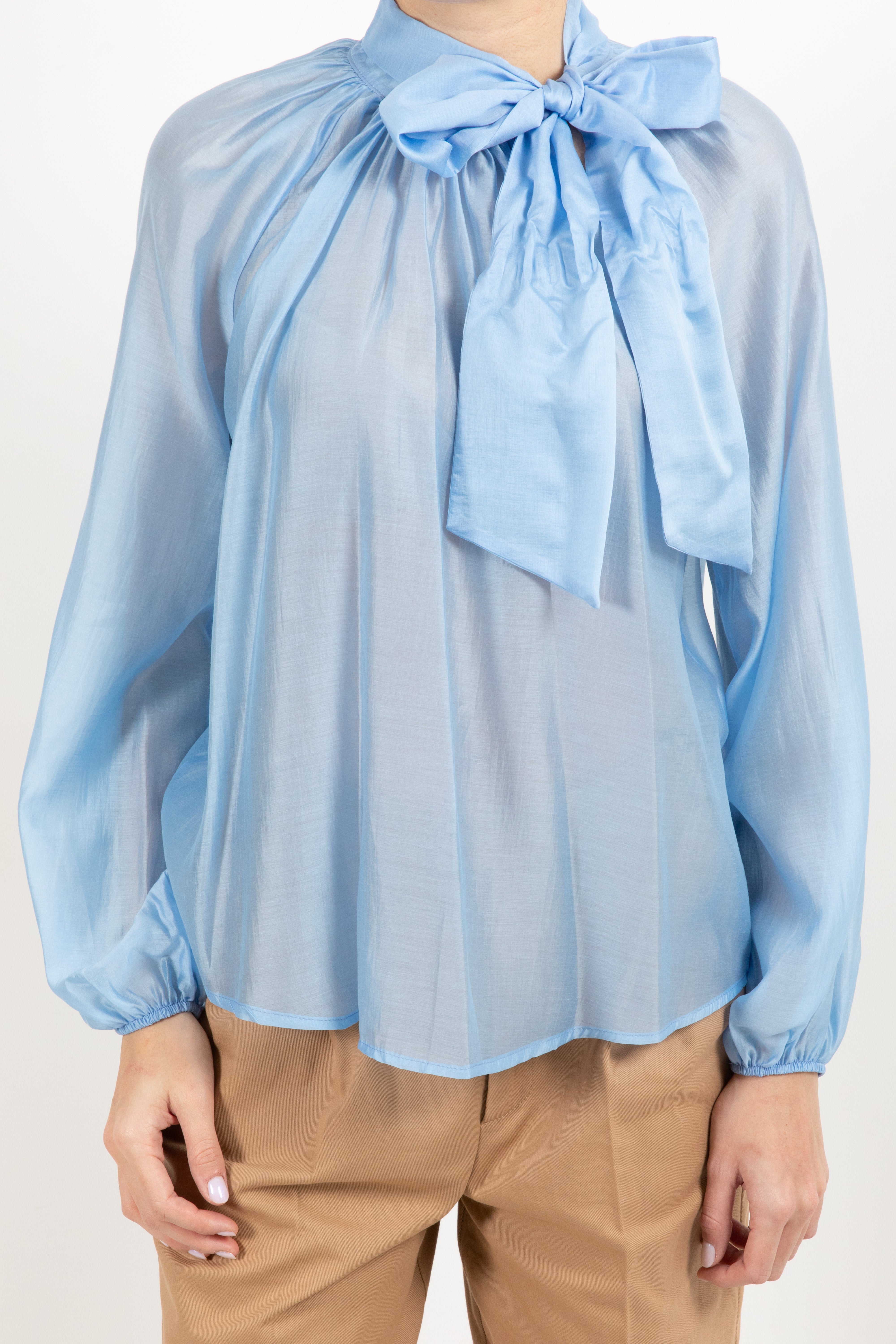 Blusa in Lyocell con fiocco Susy Mix