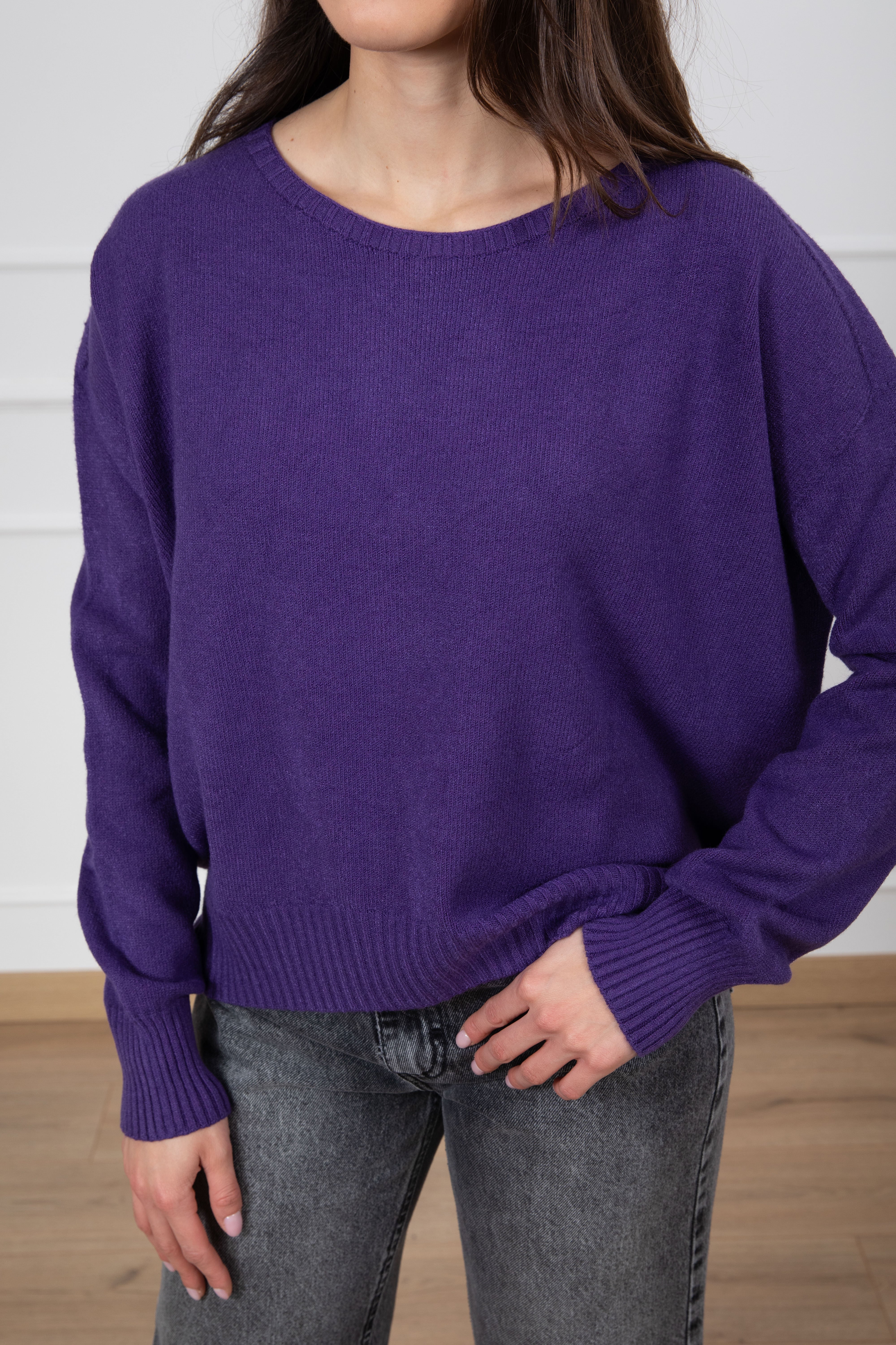 Maglia in viscosa con fondo stondato ViCOLO