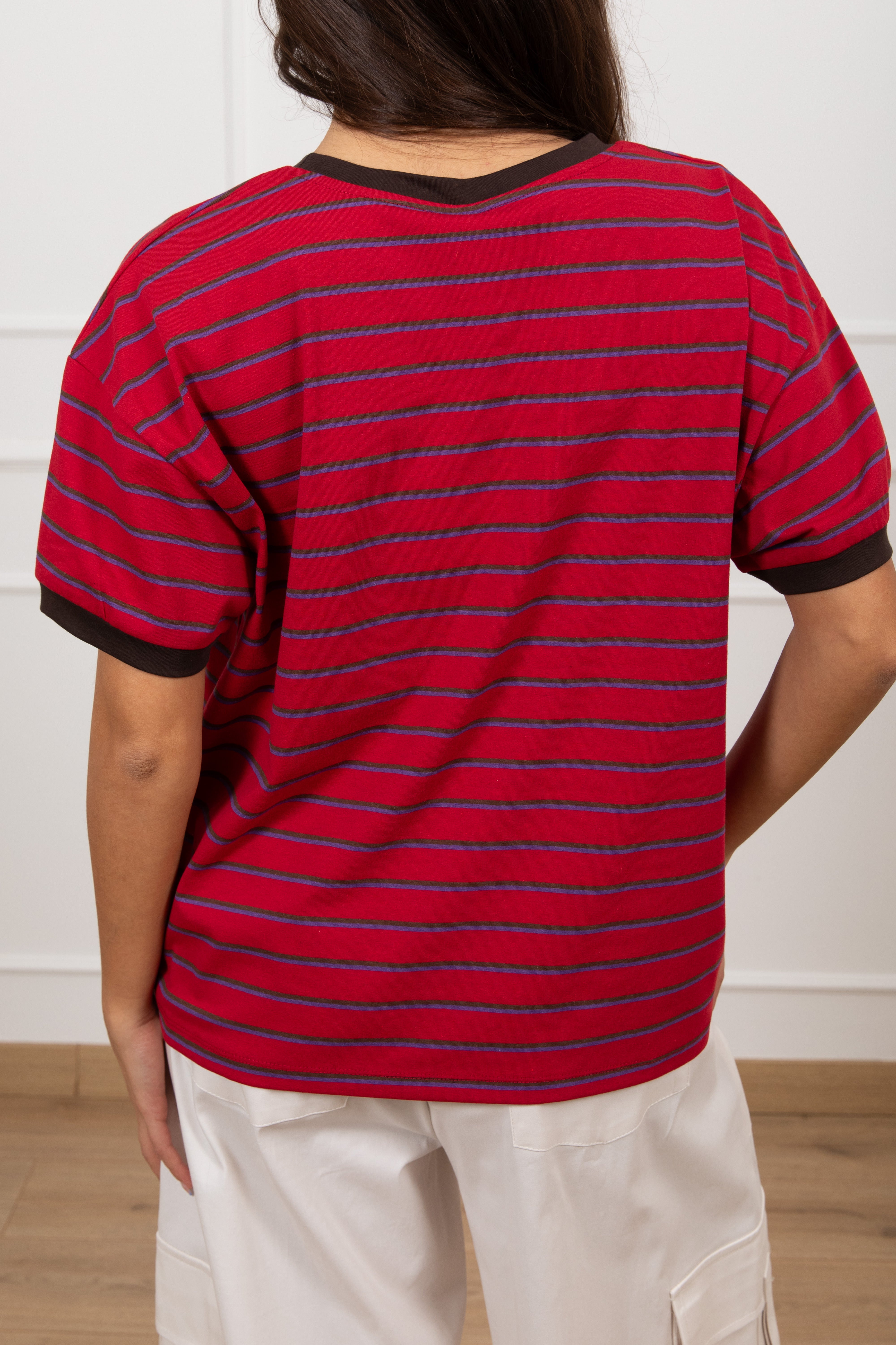 T-shirt manica corta doppia riga Tensione IN