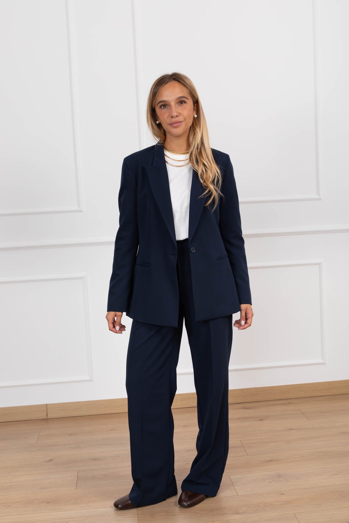 Pantalone gamba dritta variante blu ViCOLO