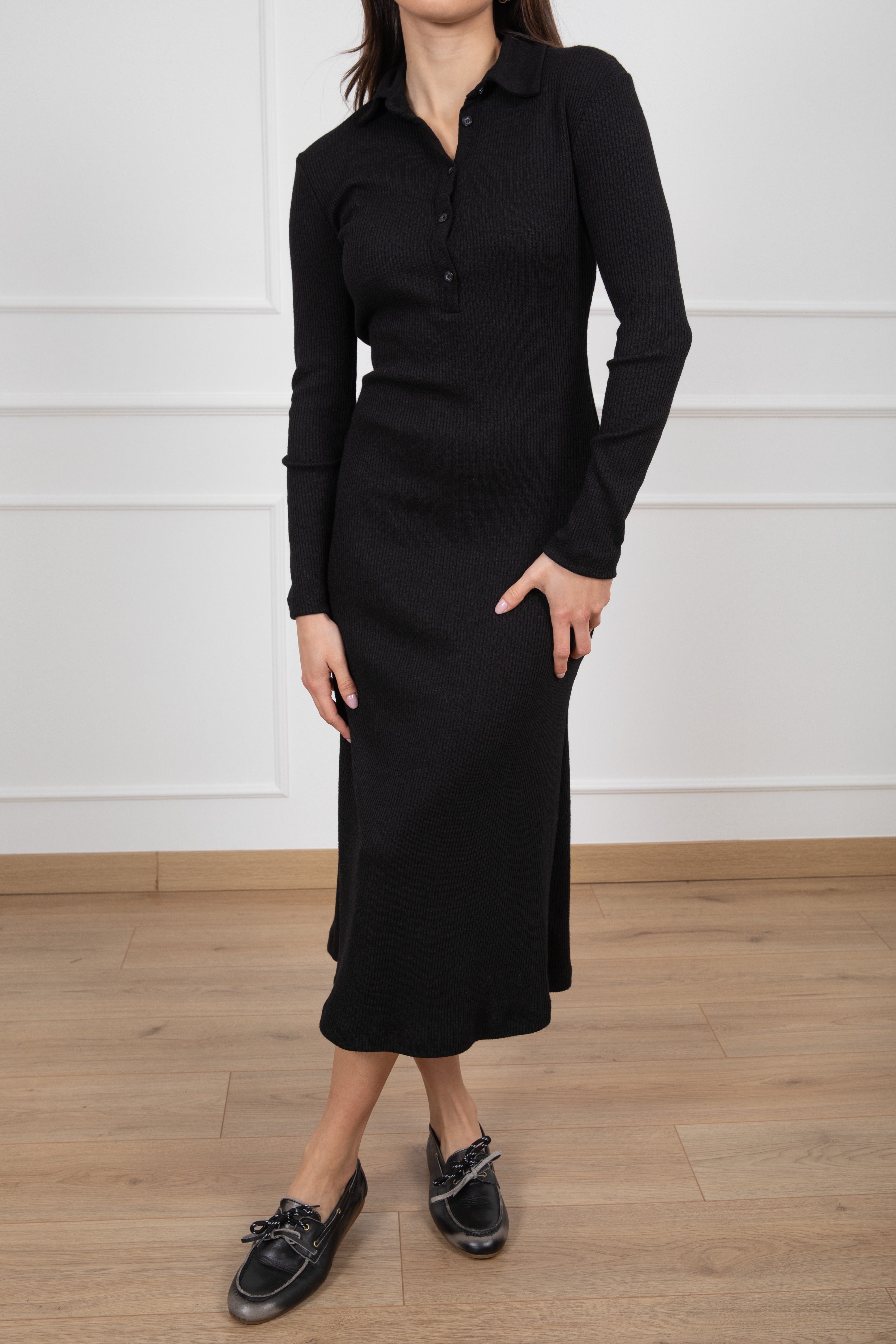 Abito lungo polo in maglia Tensione IN