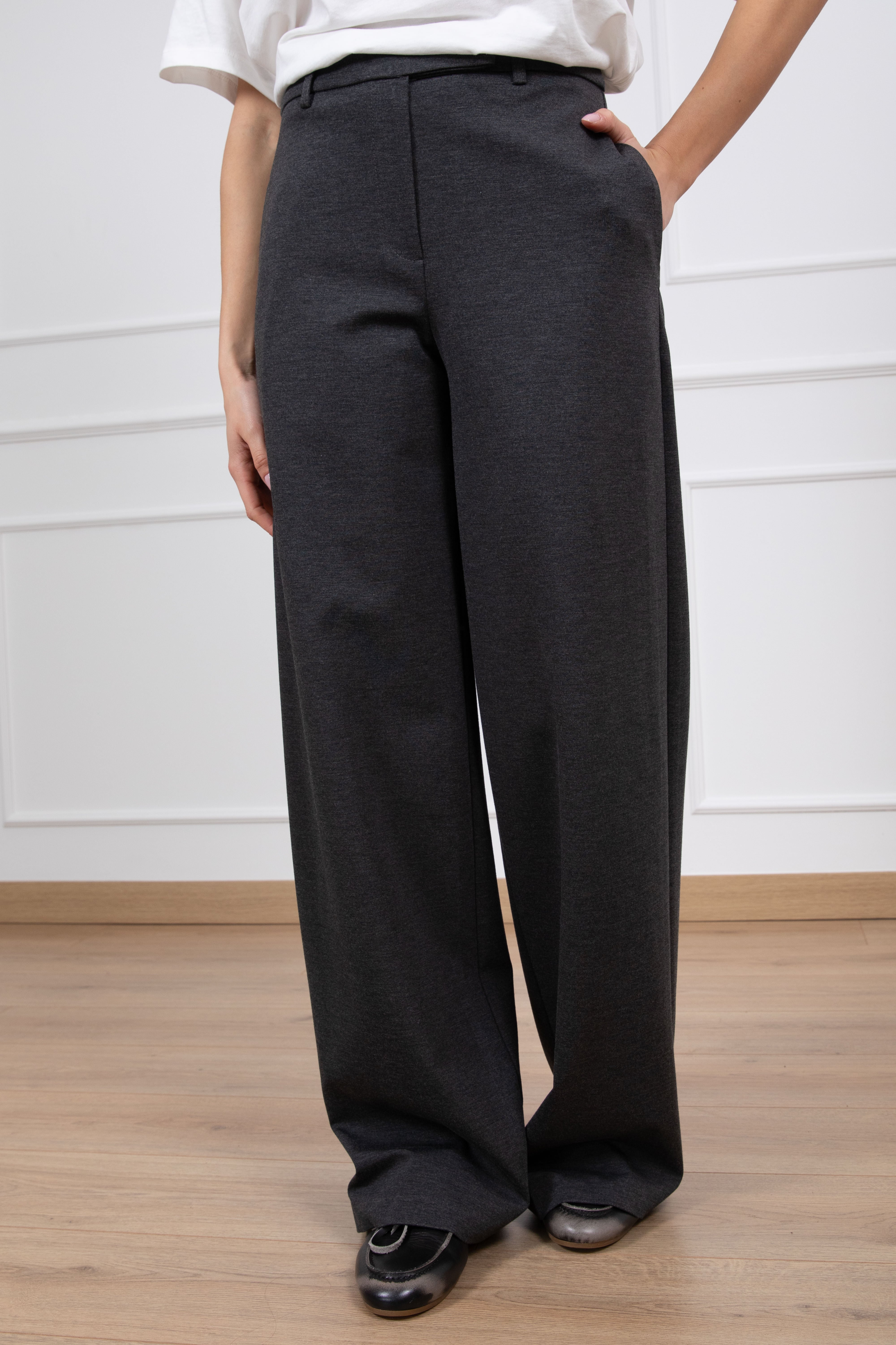 Pantalone gamba dritta in punto milano Tensione IN