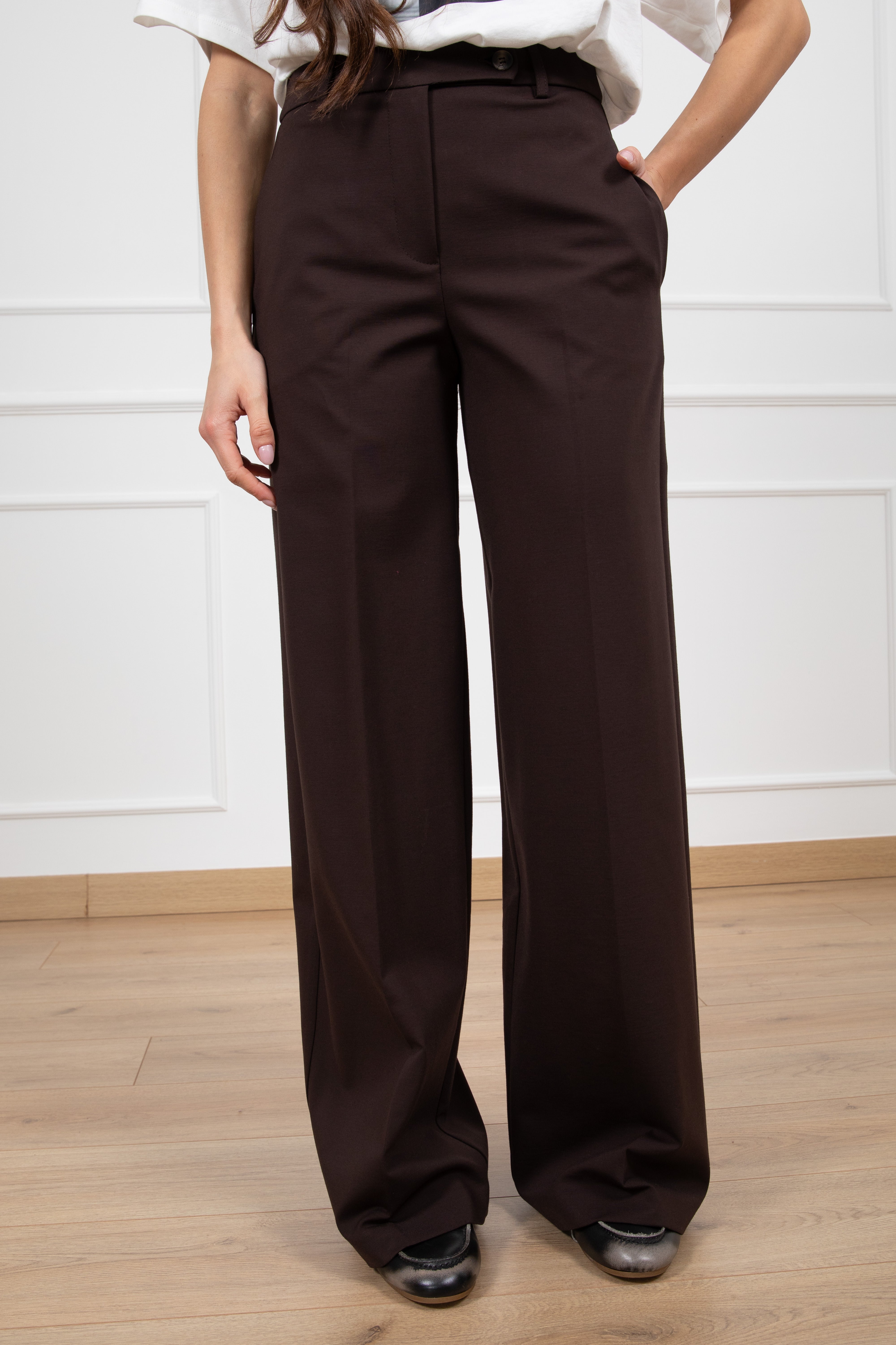 Pantalone gamba dritta in punto milano Tensione IN