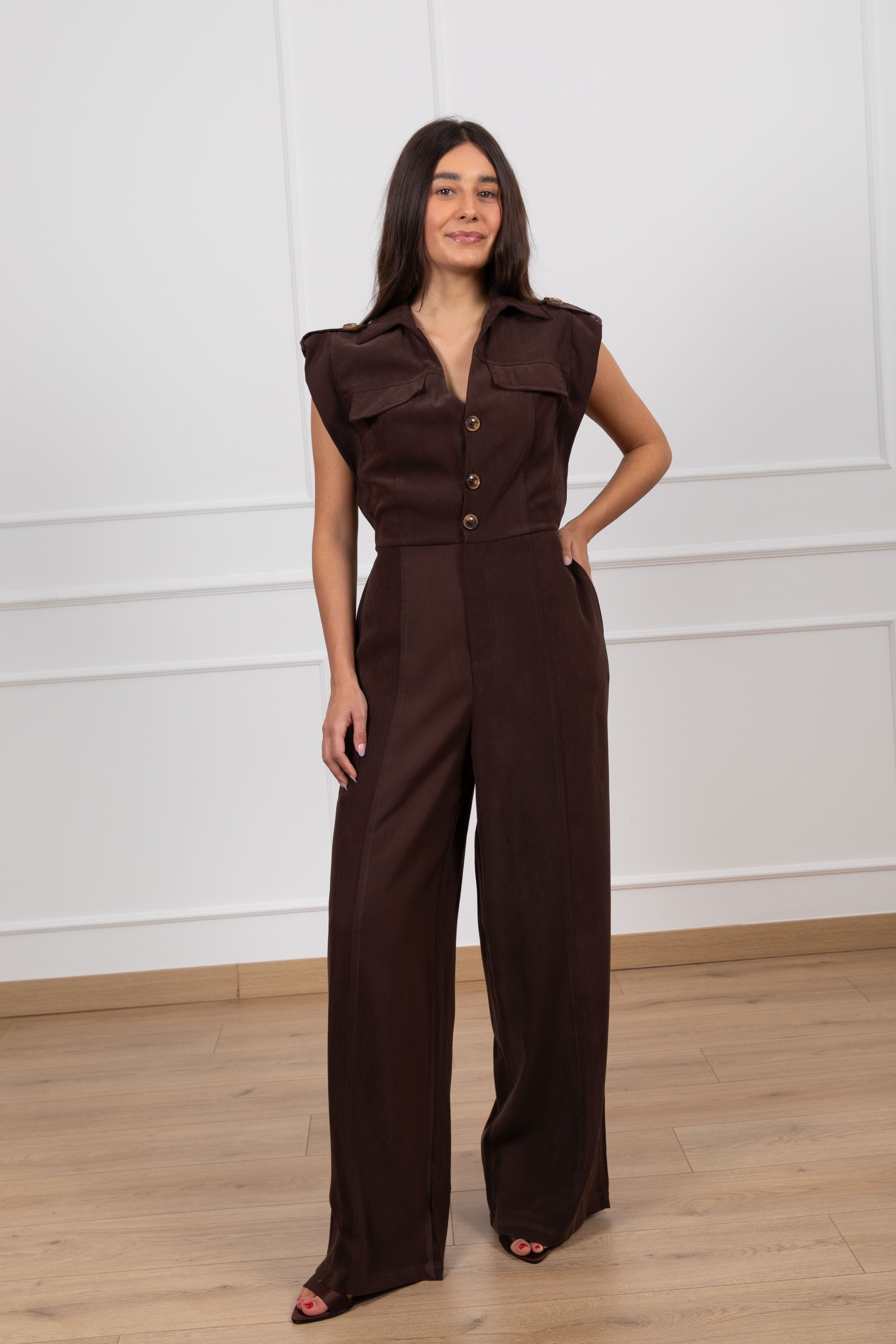 Jumpsuit con bottoni Susy Mix